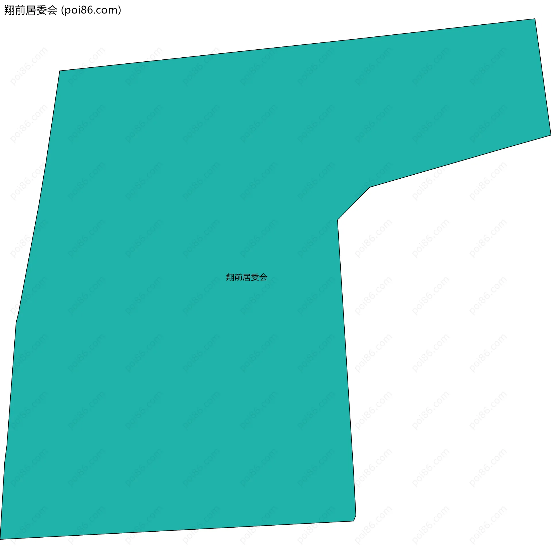 翔前居委会边界地图