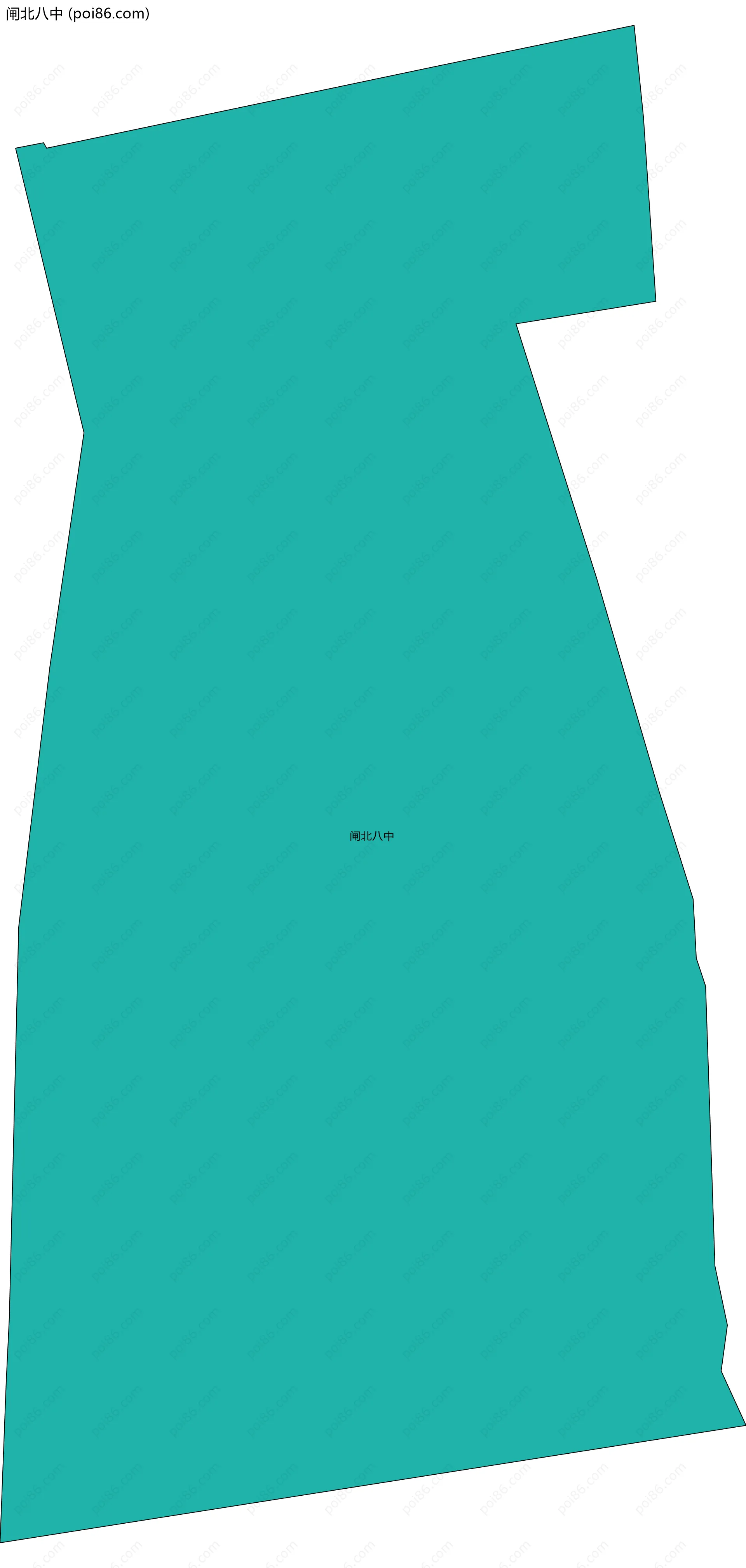 闸北八中边界地图