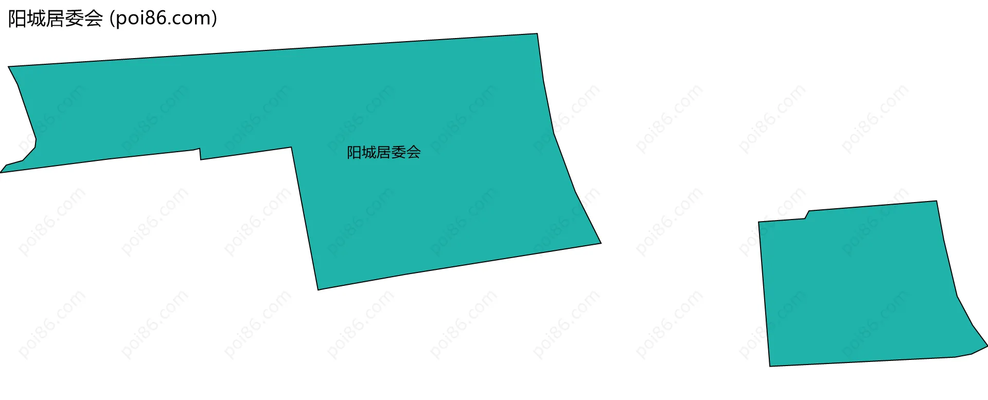 阳城居委会边界地图