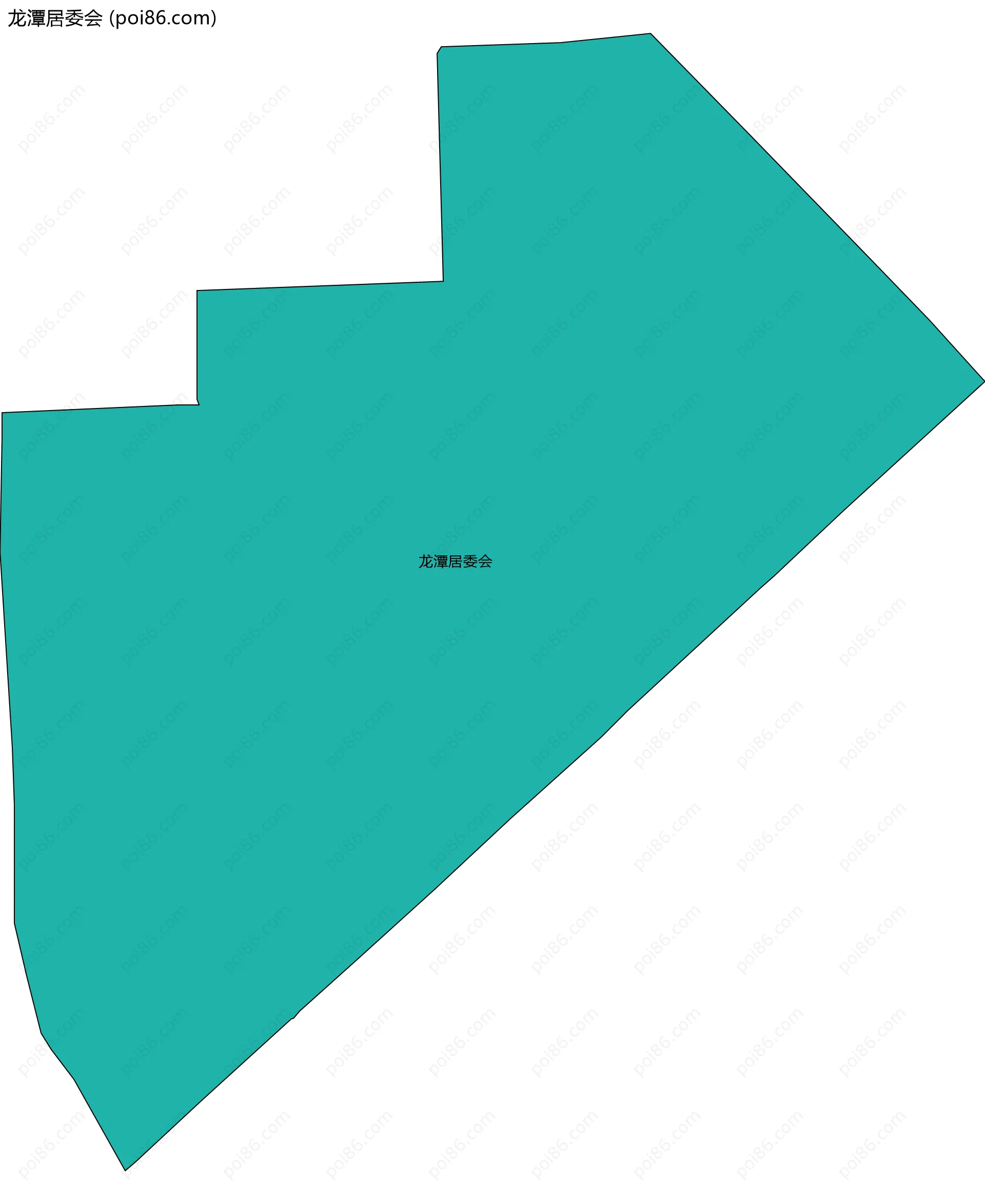 龙潭居委会边界地图