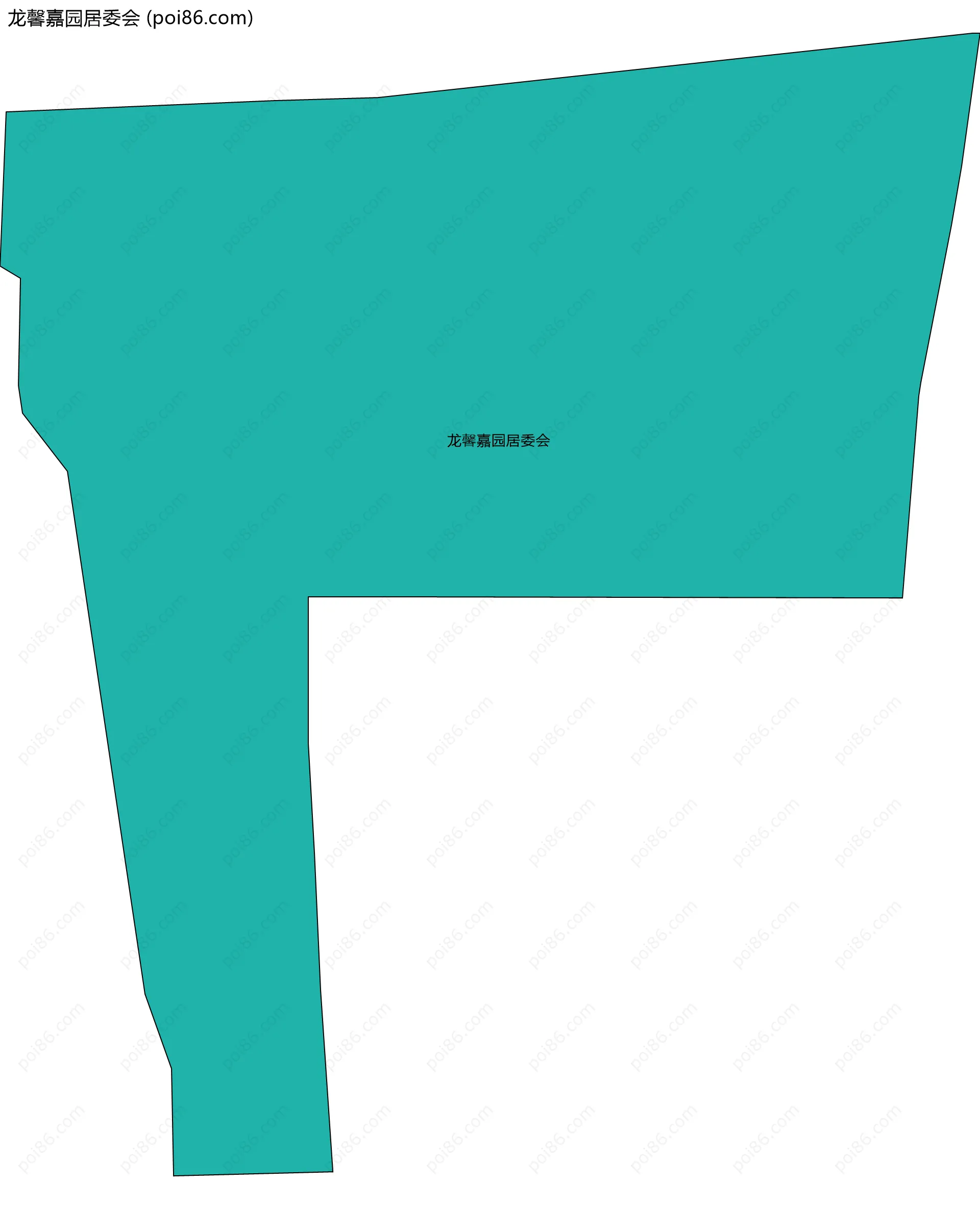 龙馨嘉园居委会边界地图