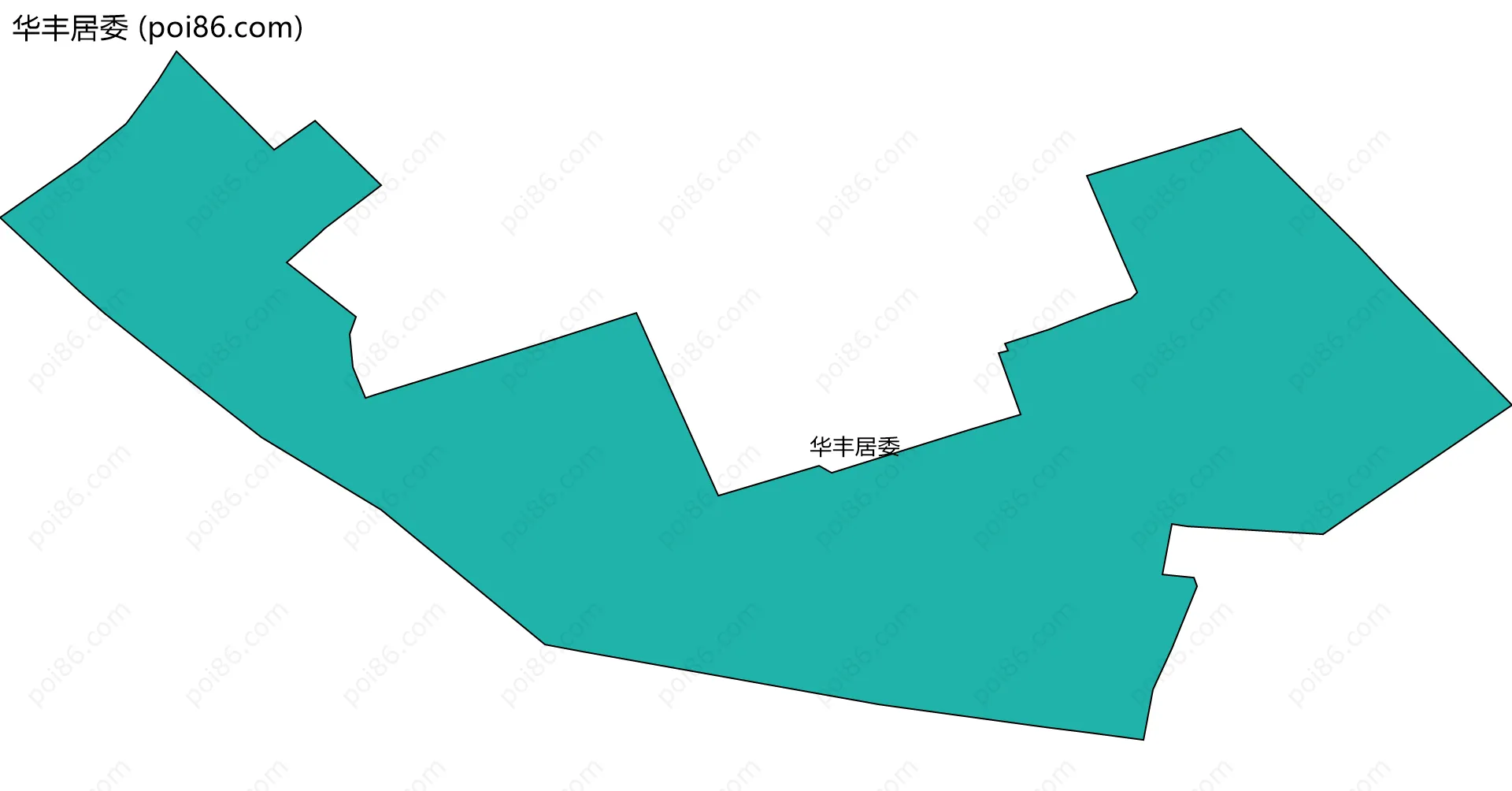 华丰居委边界地图