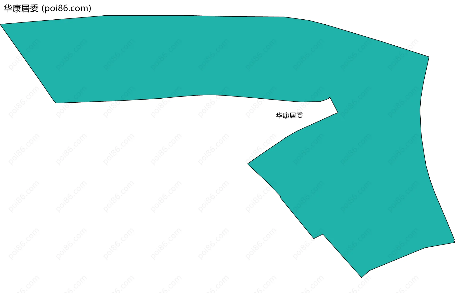华康居委边界地图