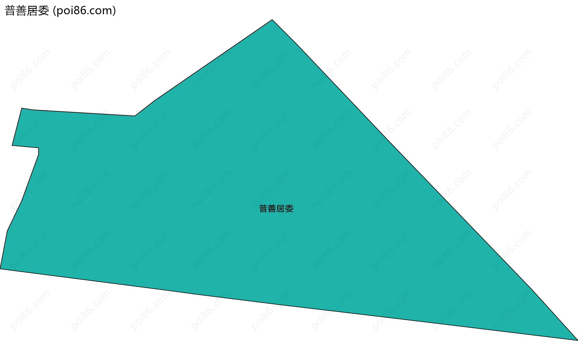 普善居委边界地图
