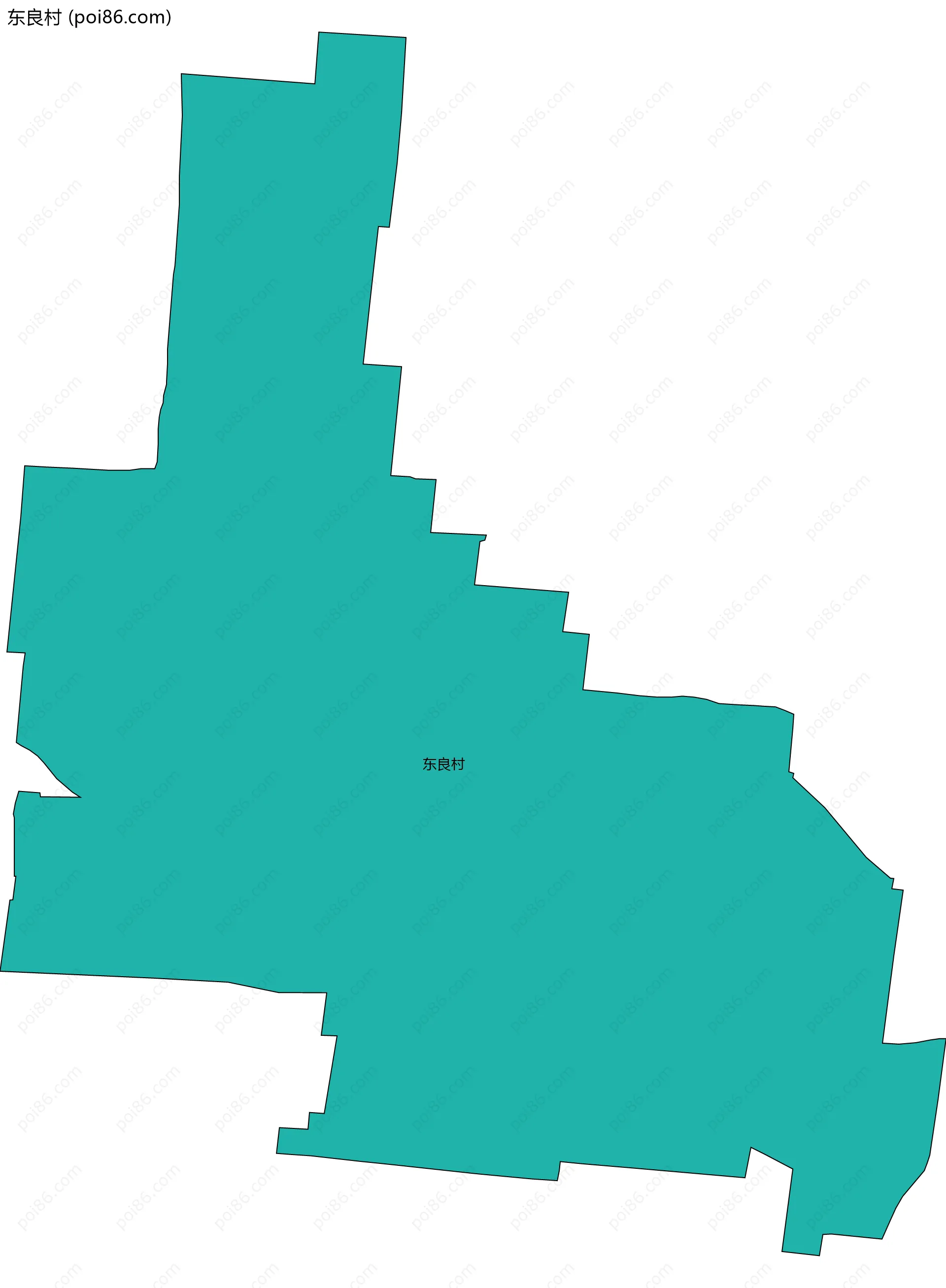 东良村边界地图