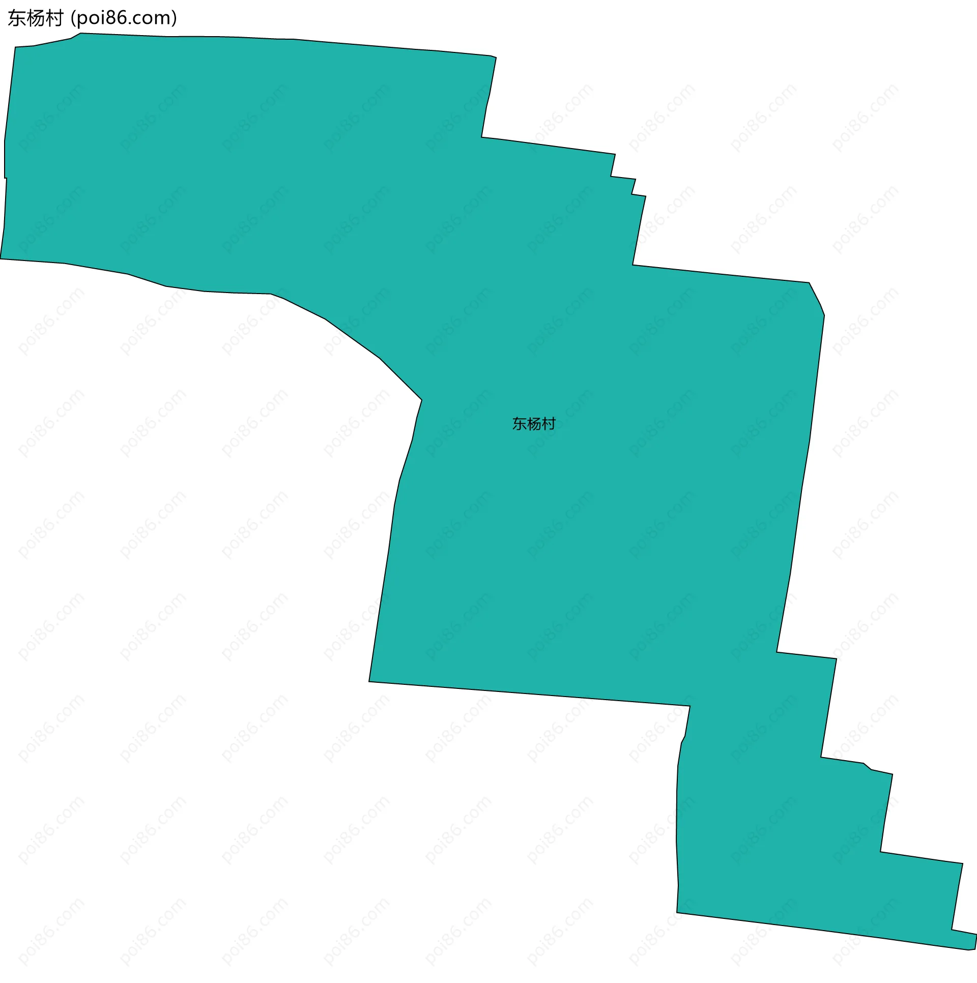 东杨村边界地图