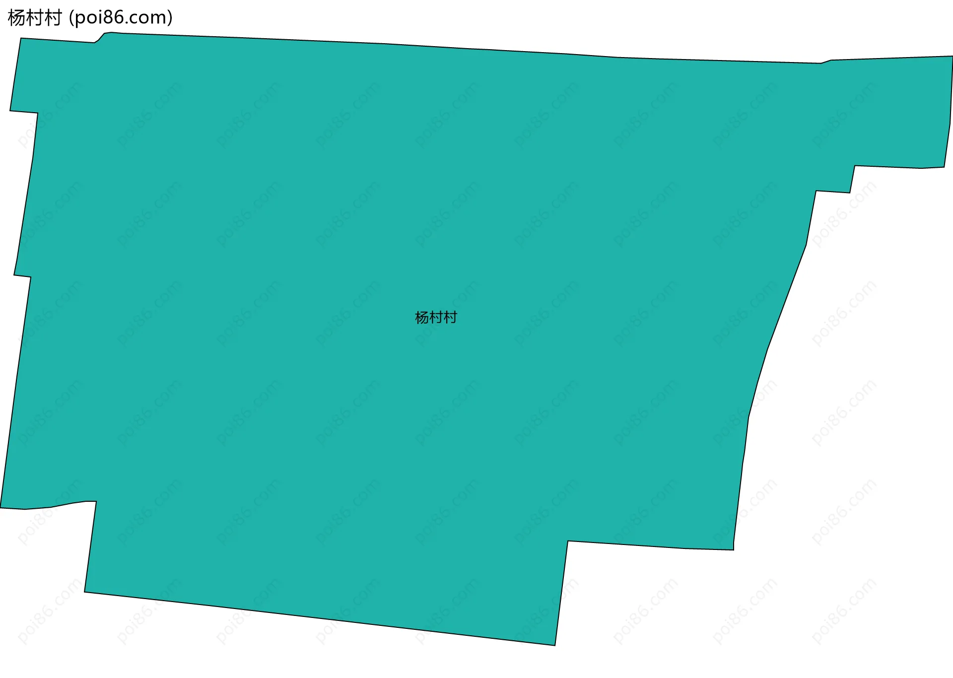 杨村村边界地图