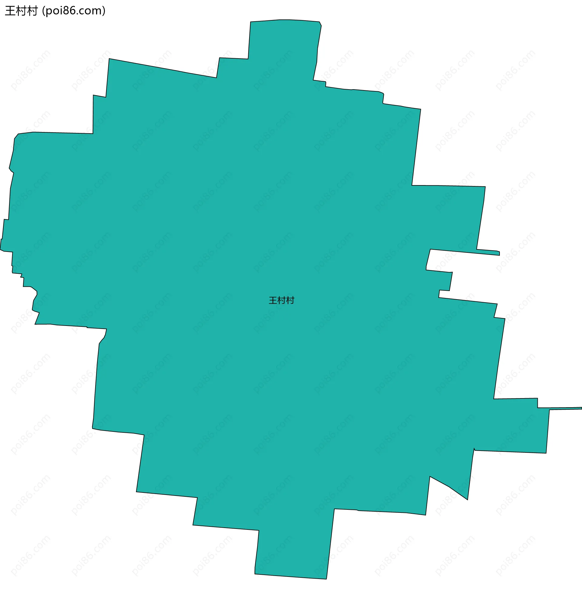 王村村边界地图