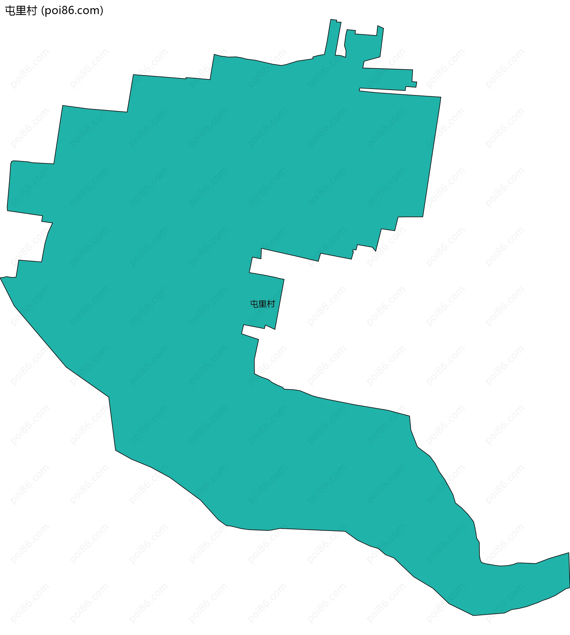 屯里村边界地图