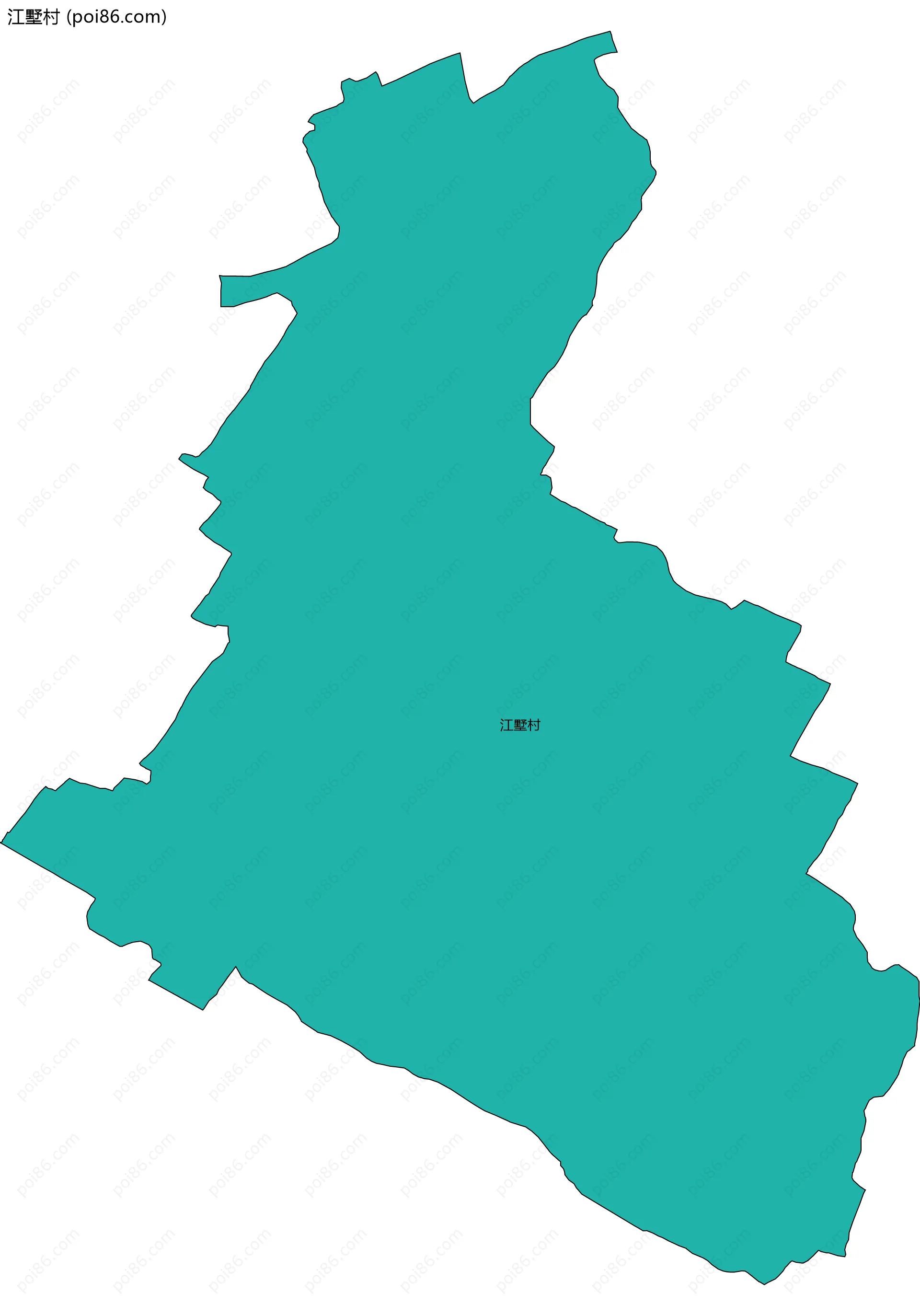 江墅村边界地图