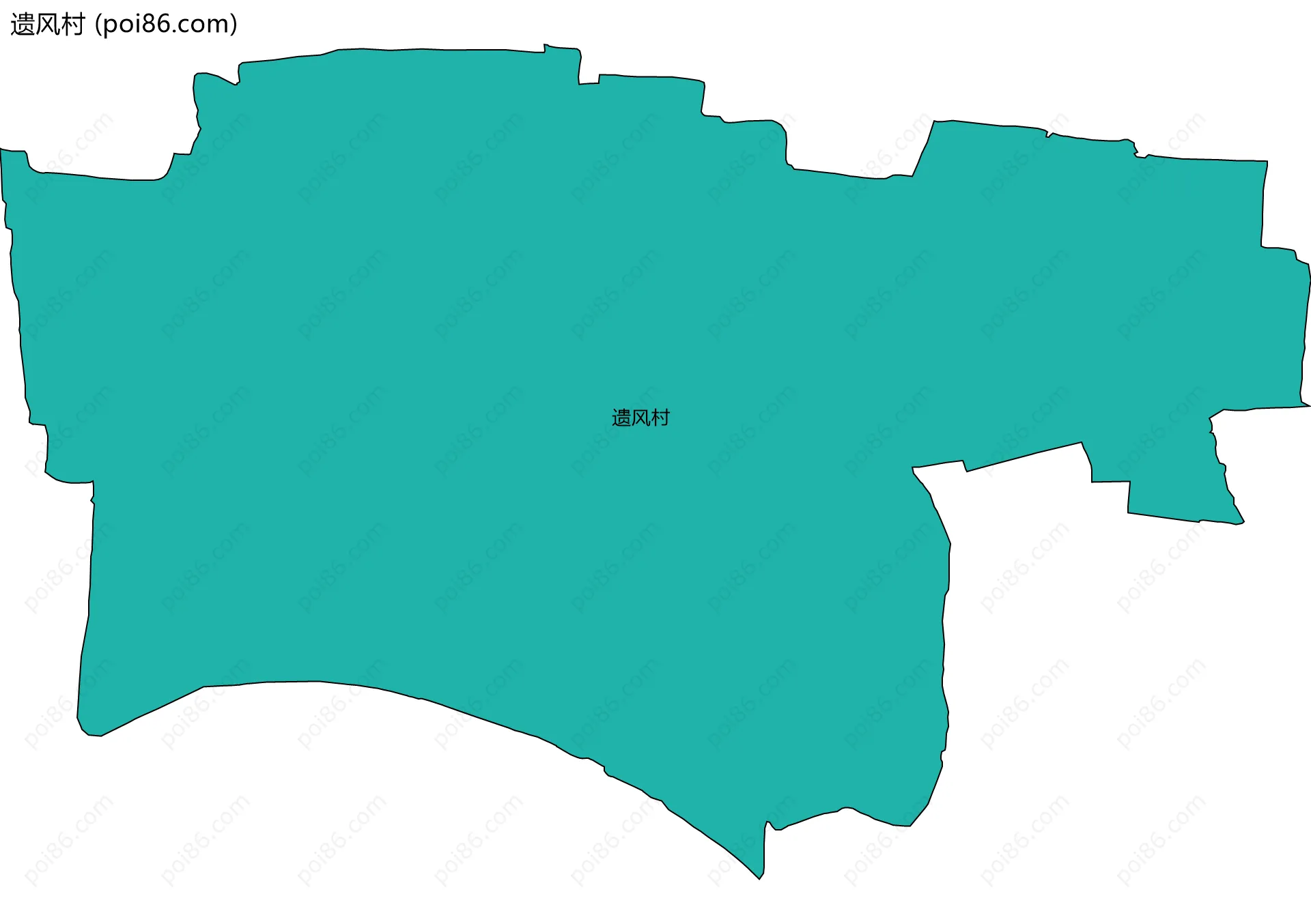 遗风村边界地图