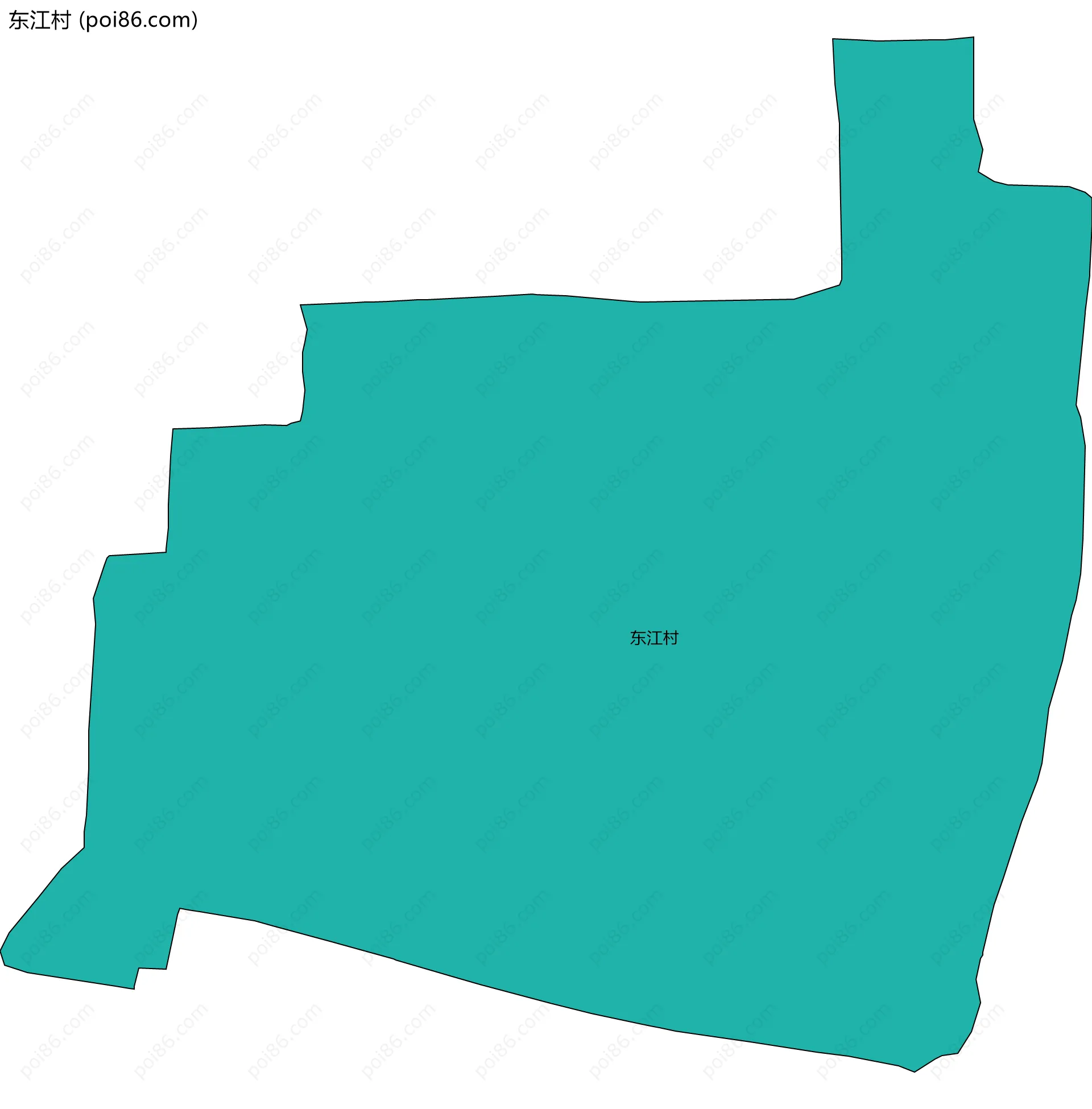 东江村边界地图