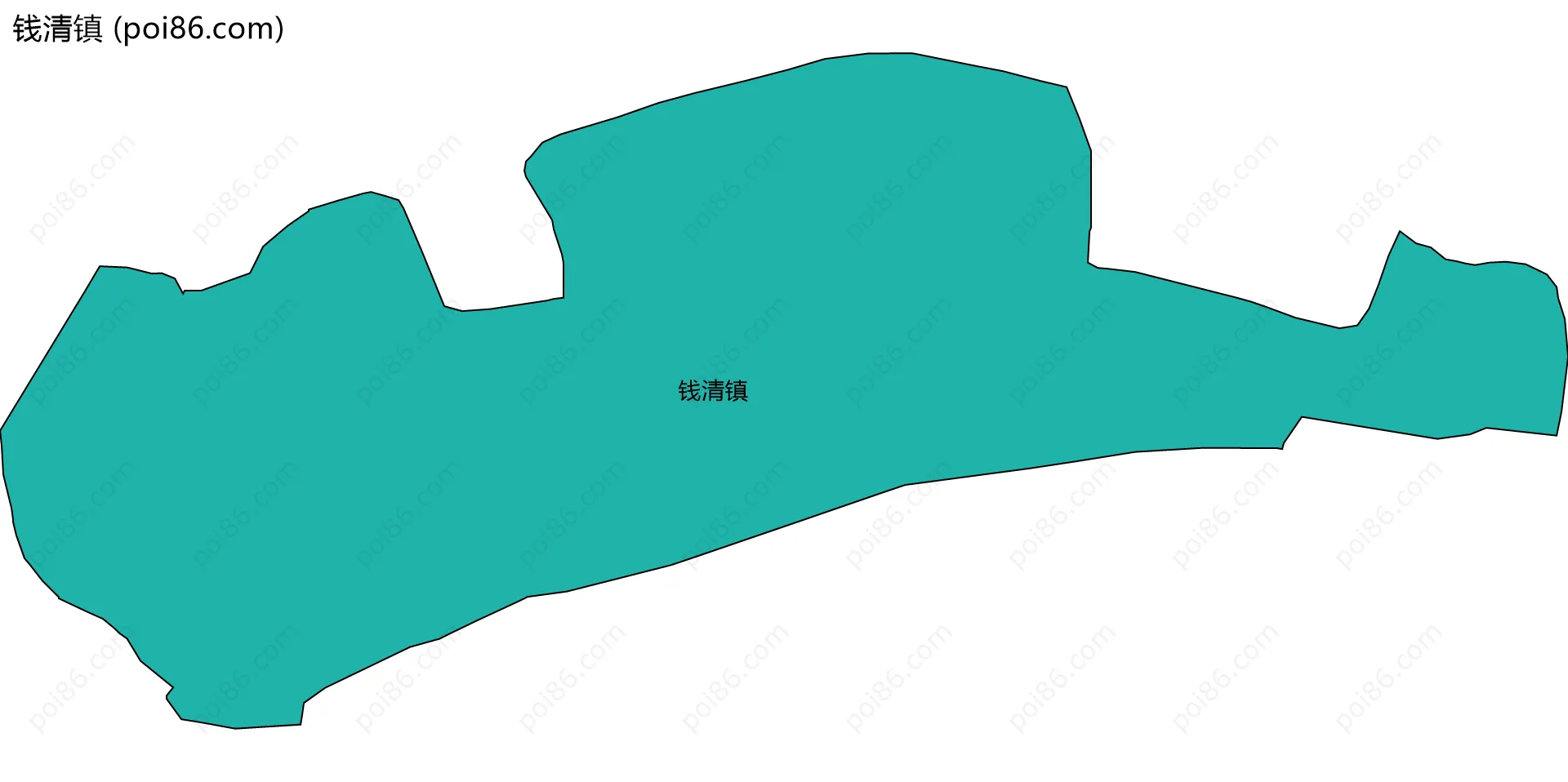 钱清镇边界地图