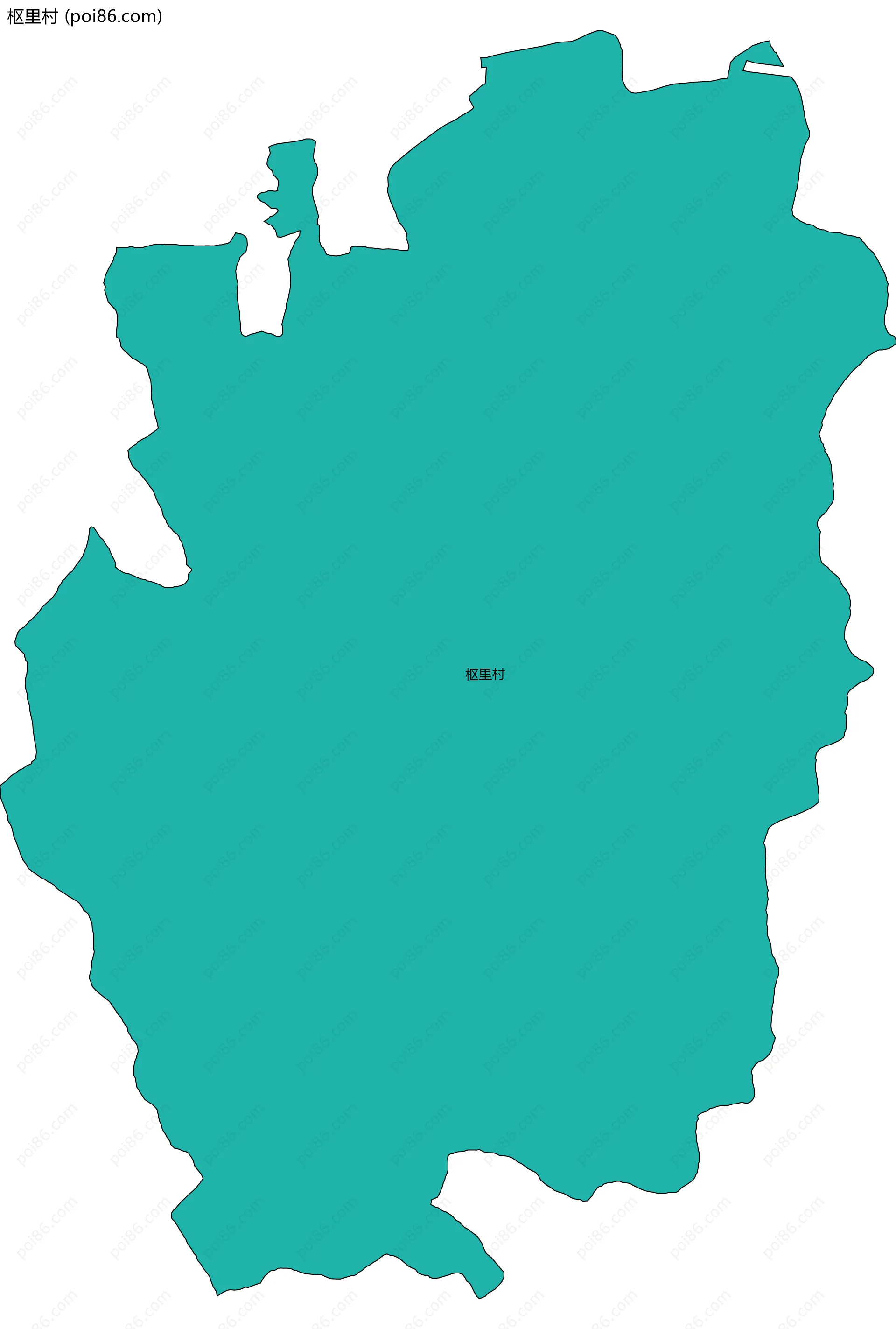 枢里村边界地图