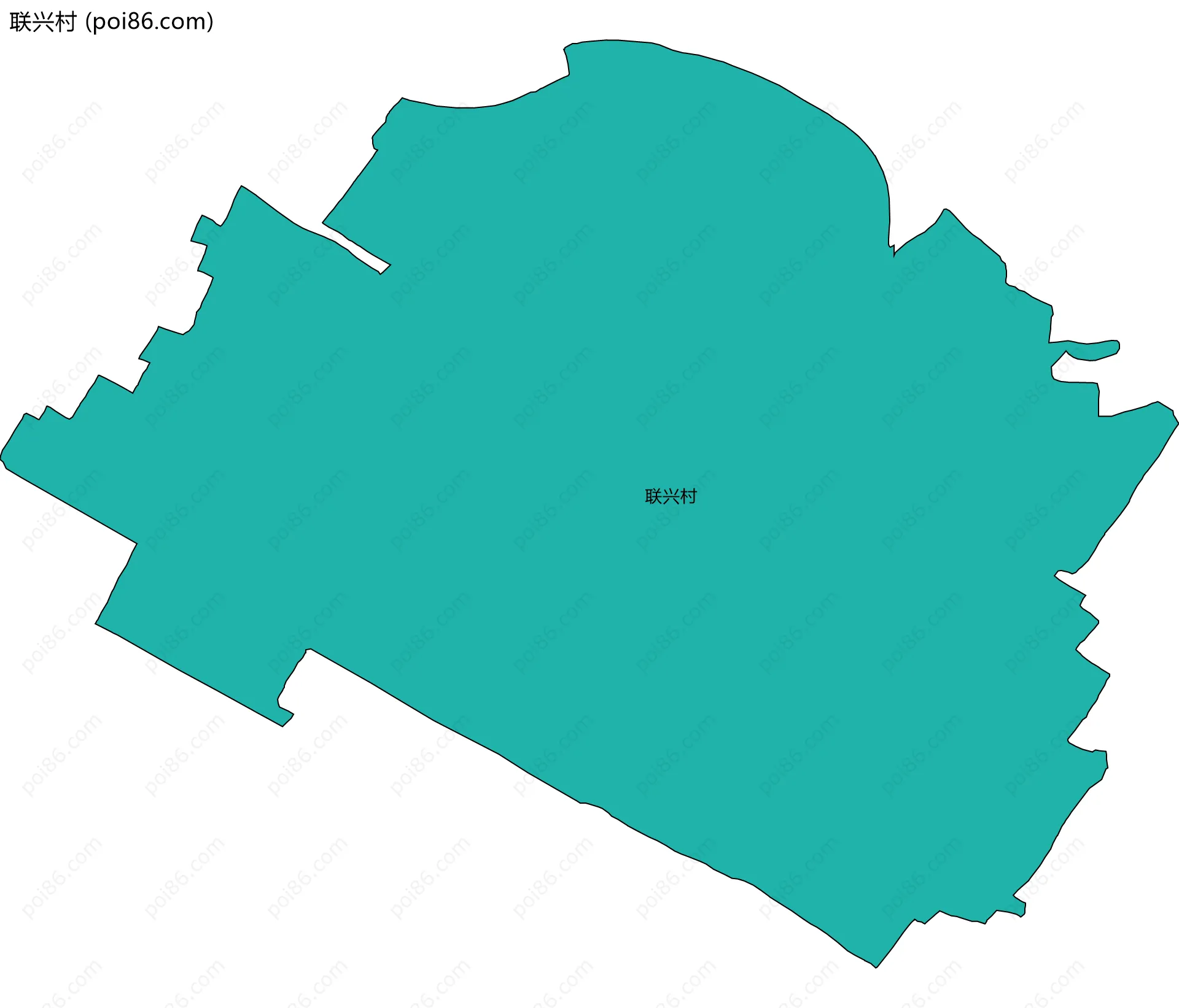 联兴村边界地图