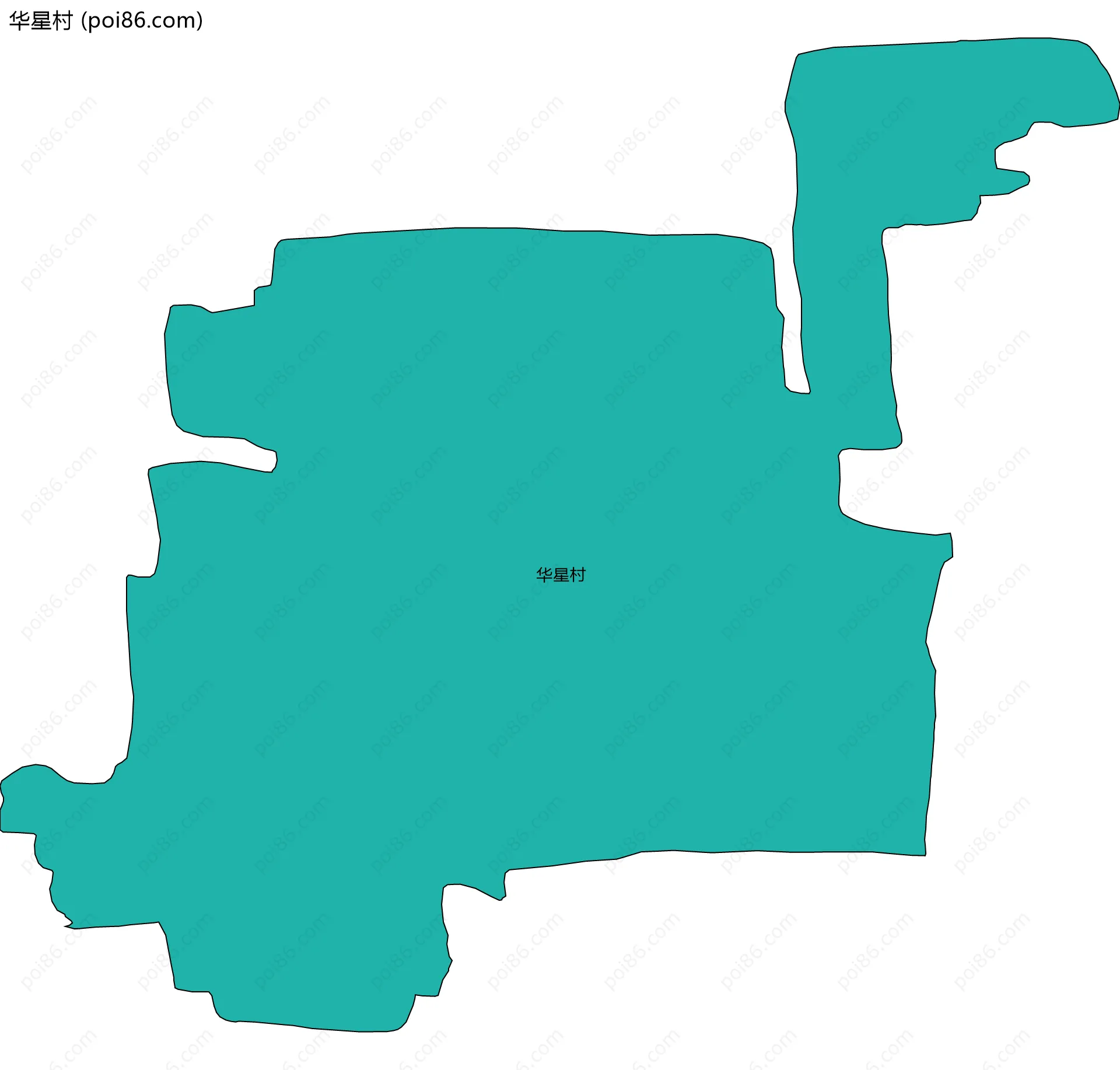 华星村边界地图