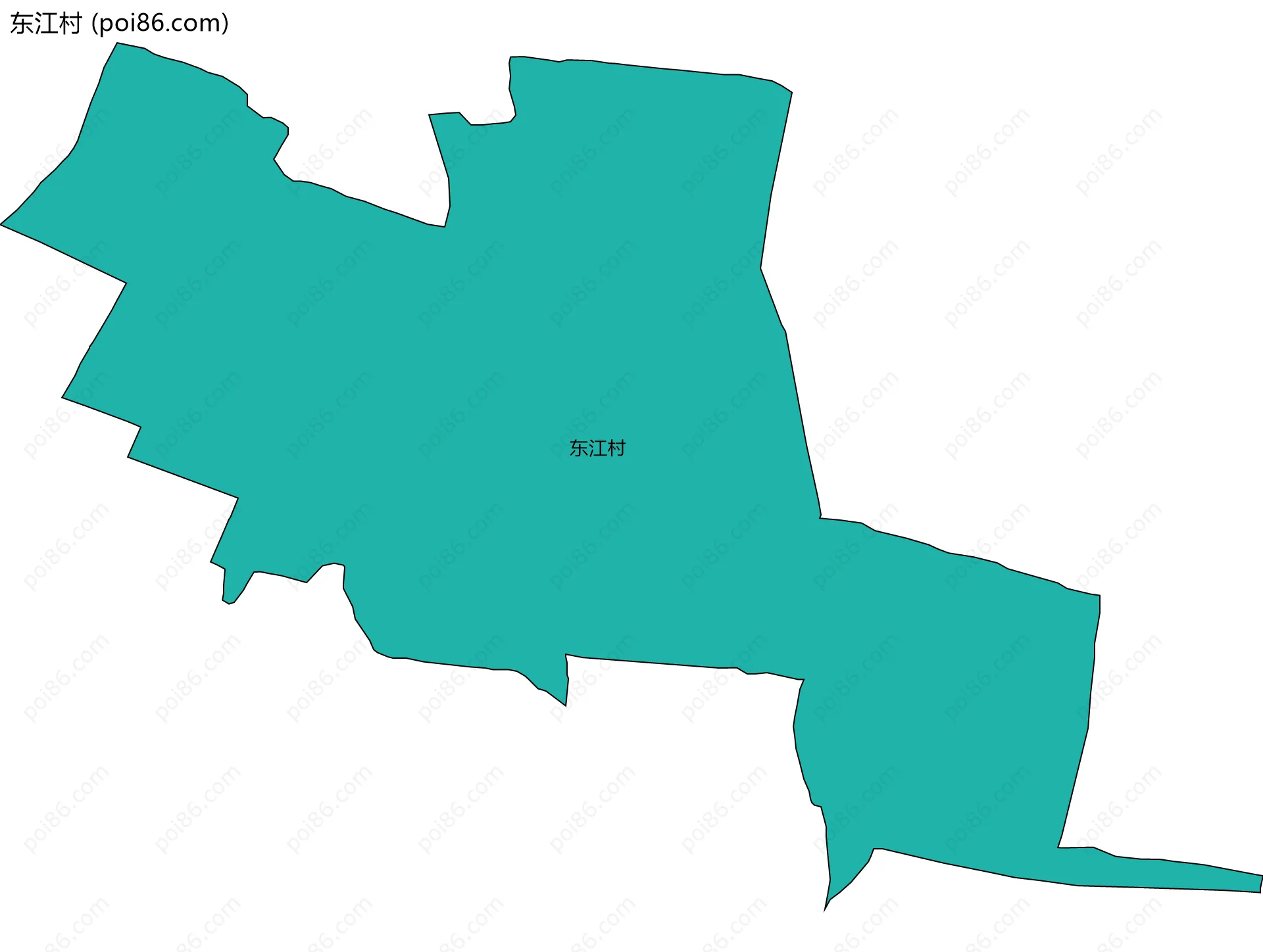 东江村边界地图