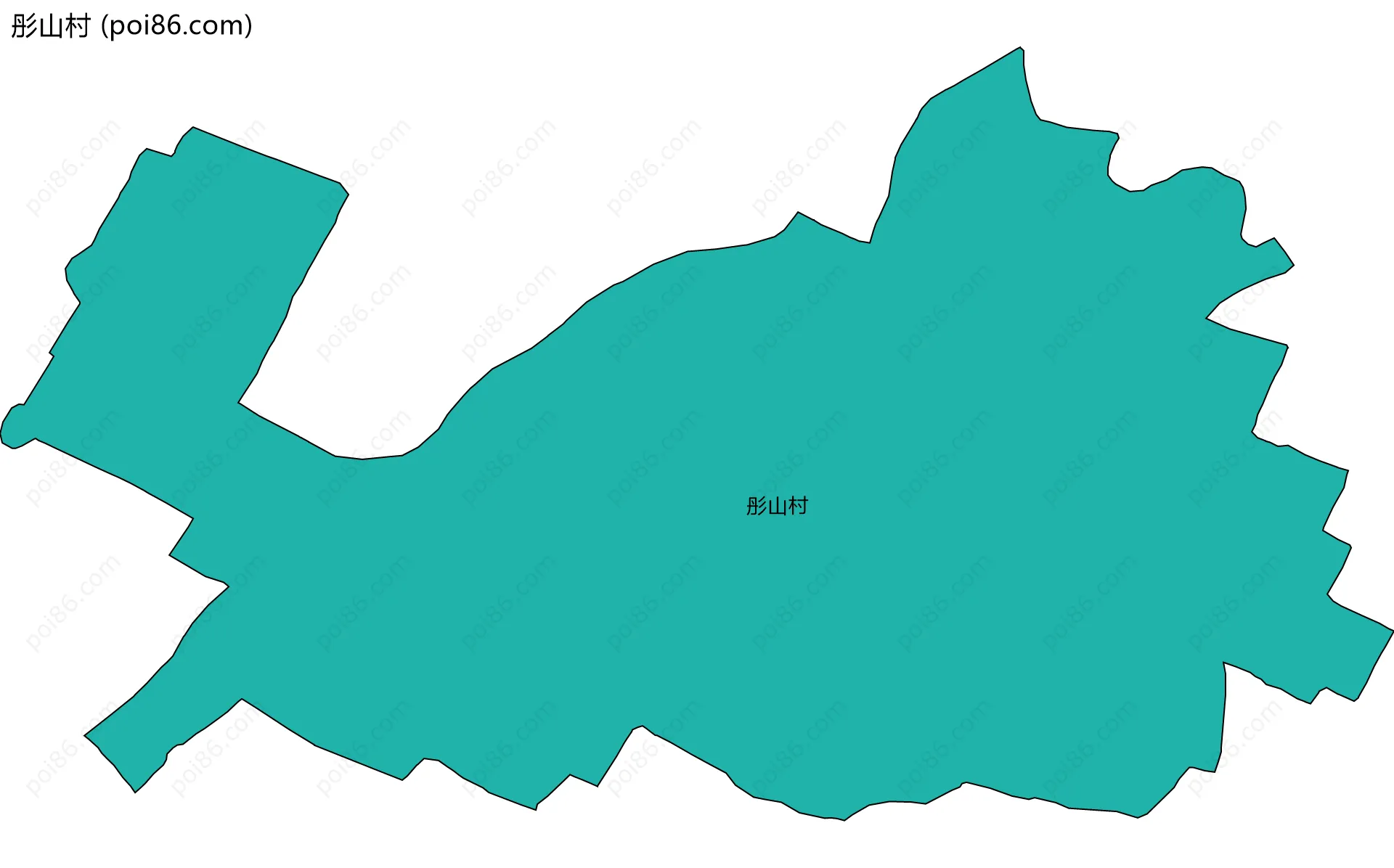 彤山村边界地图