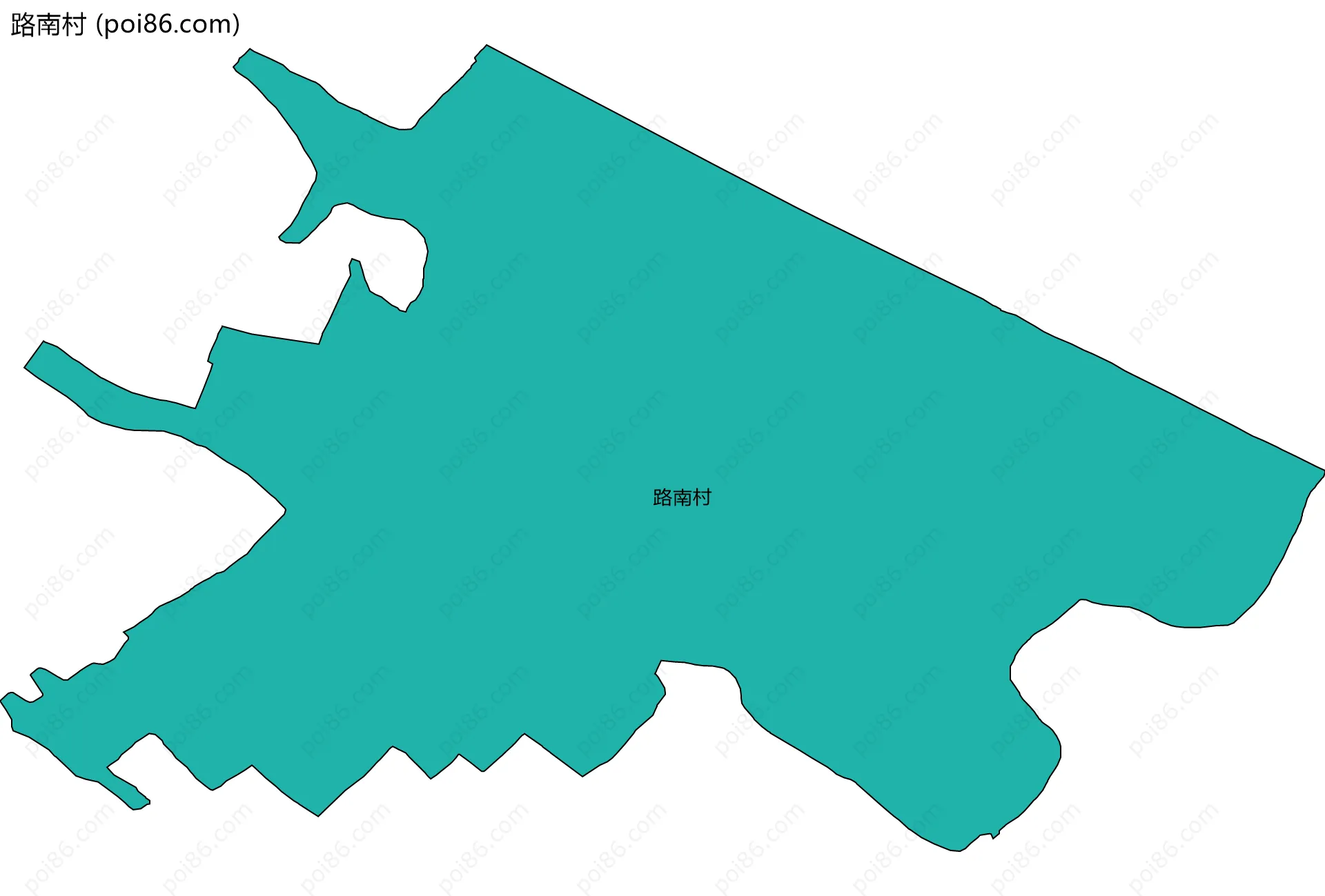 路南村边界地图