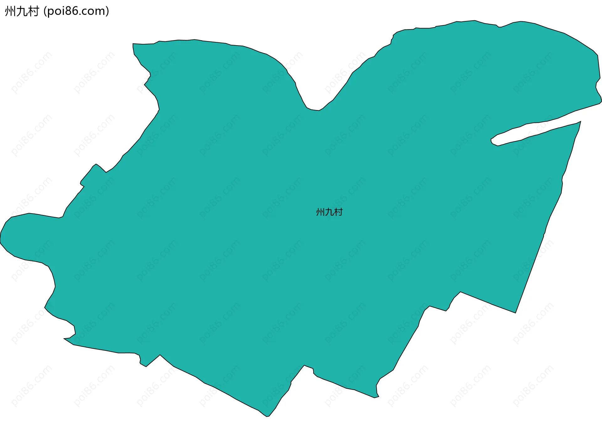 州九村边界地图
