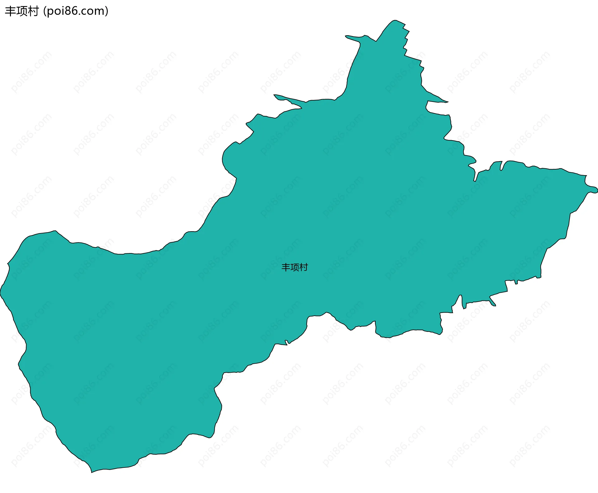 丰项村边界地图