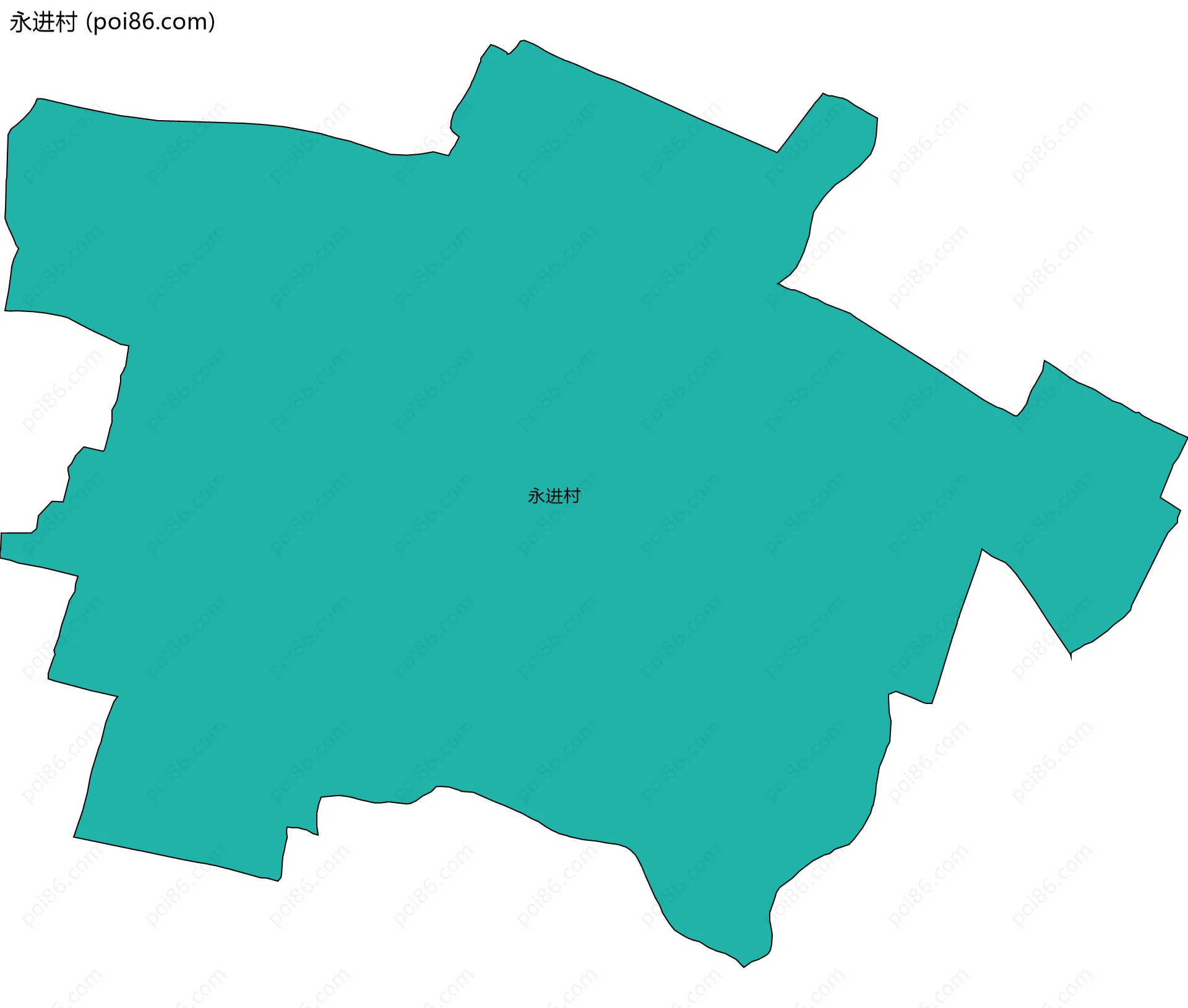 永进村边界地图