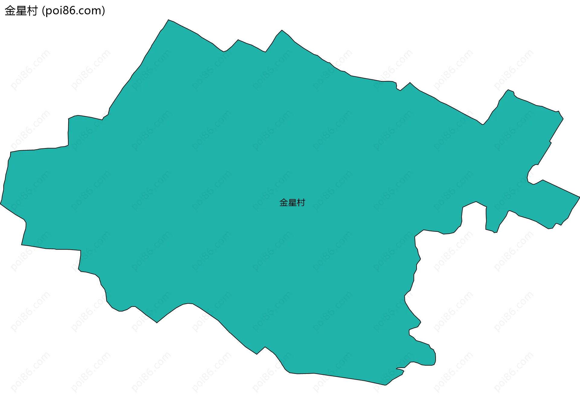 金星村边界地图