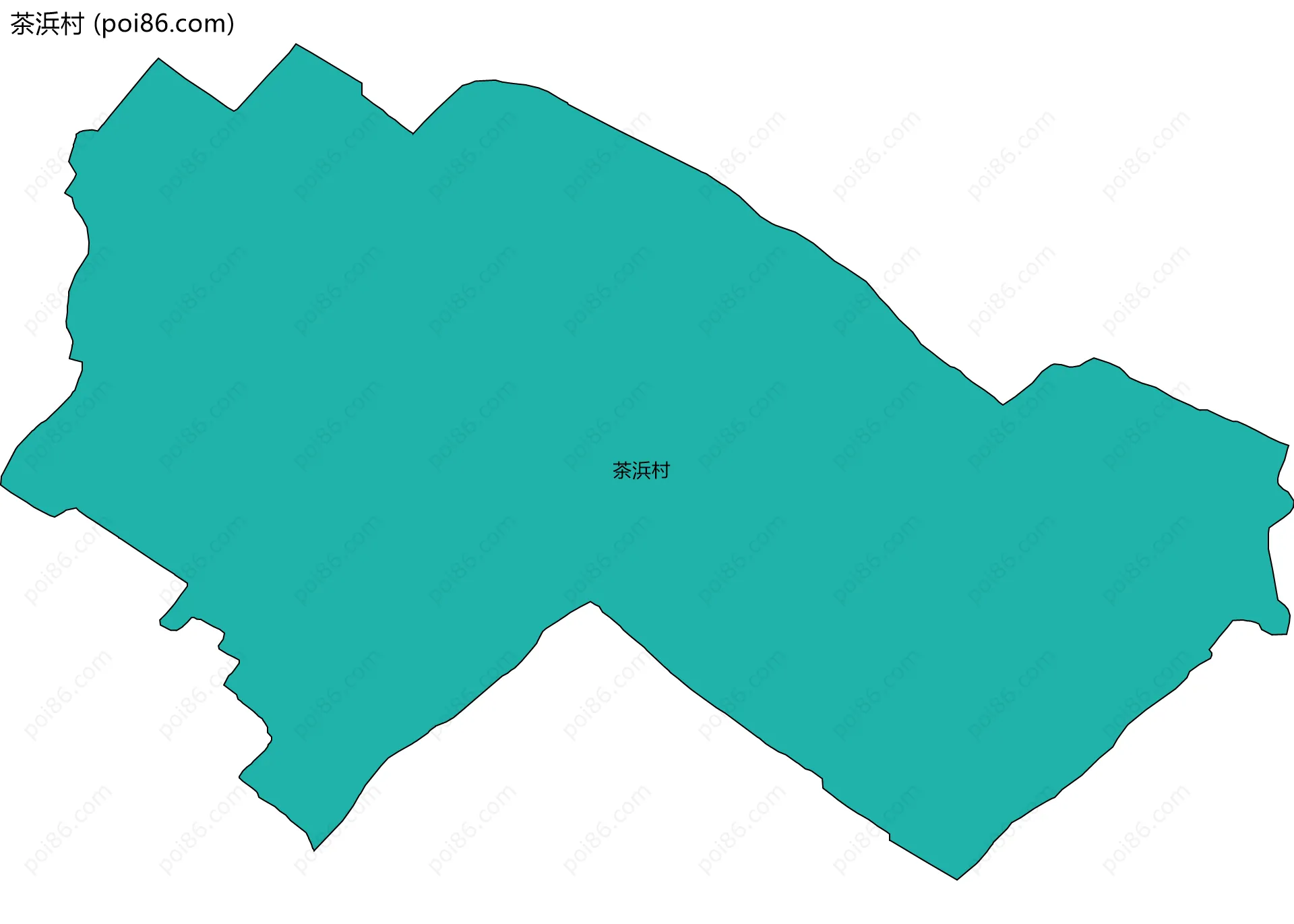 茶浜村边界地图
