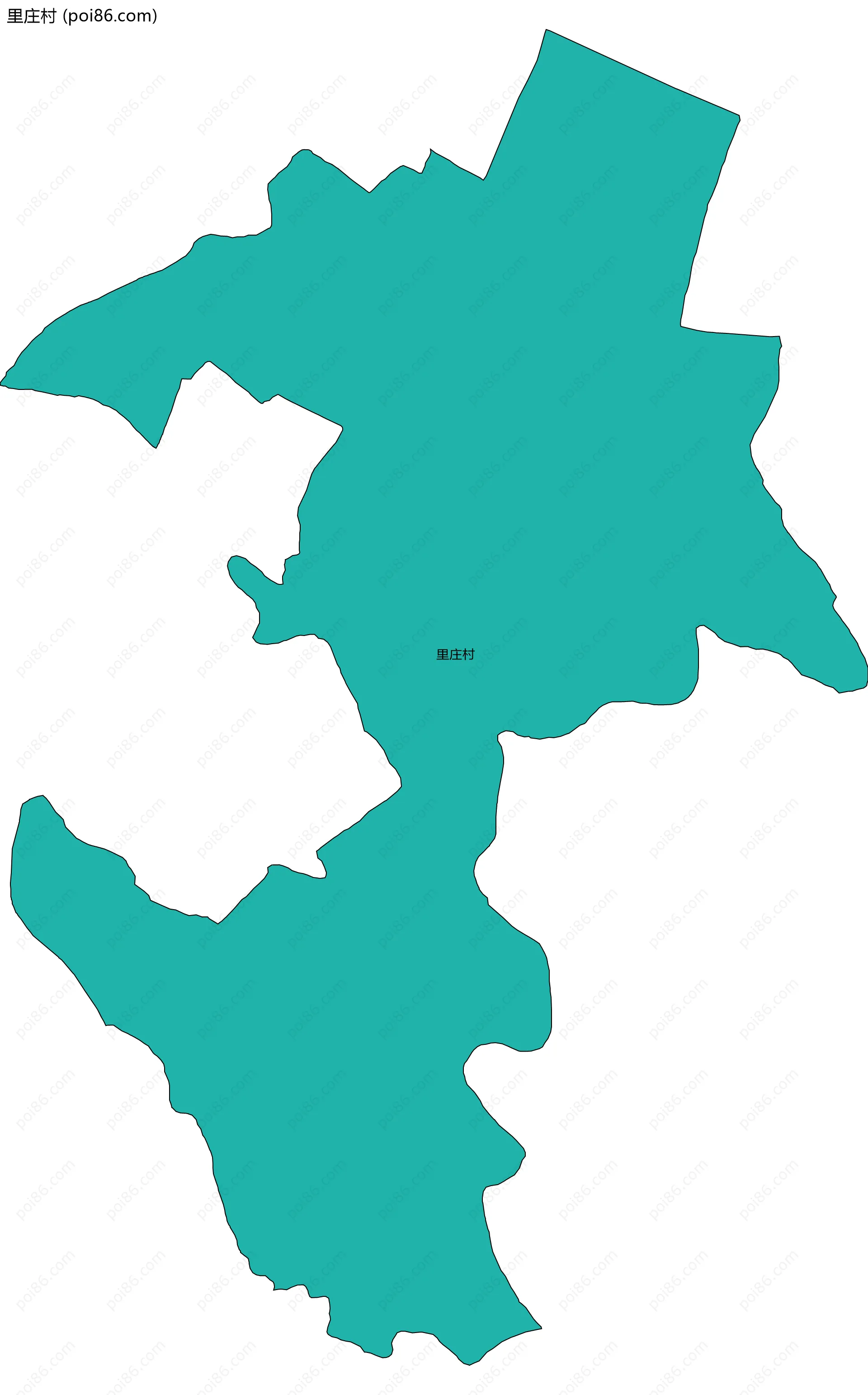 里庄村边界地图