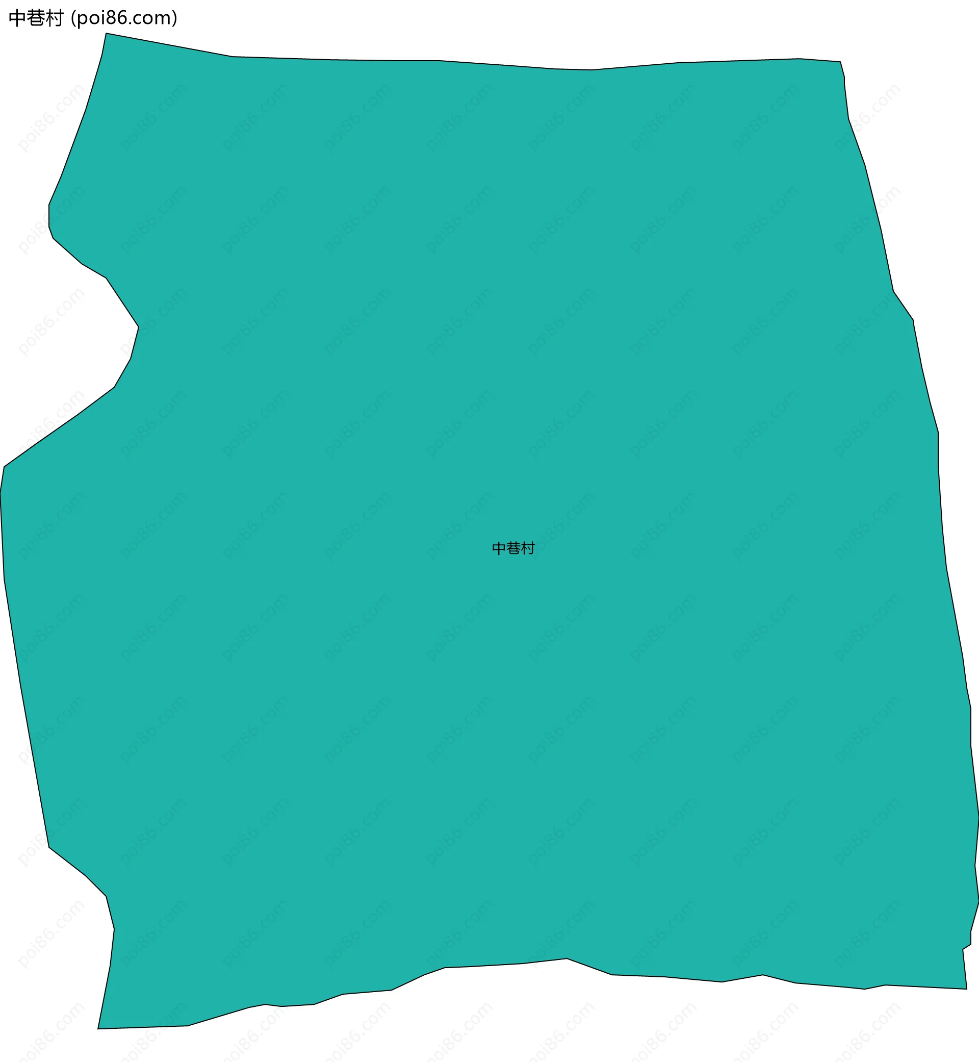 中巷村边界地图