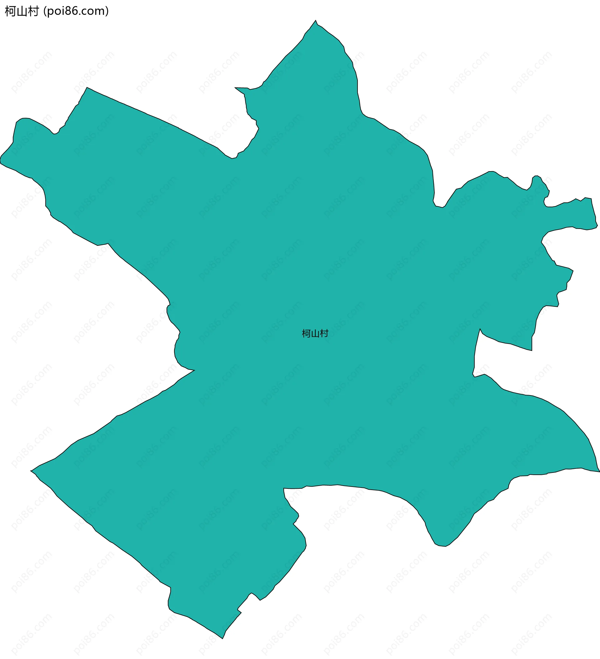 柯山村边界地图