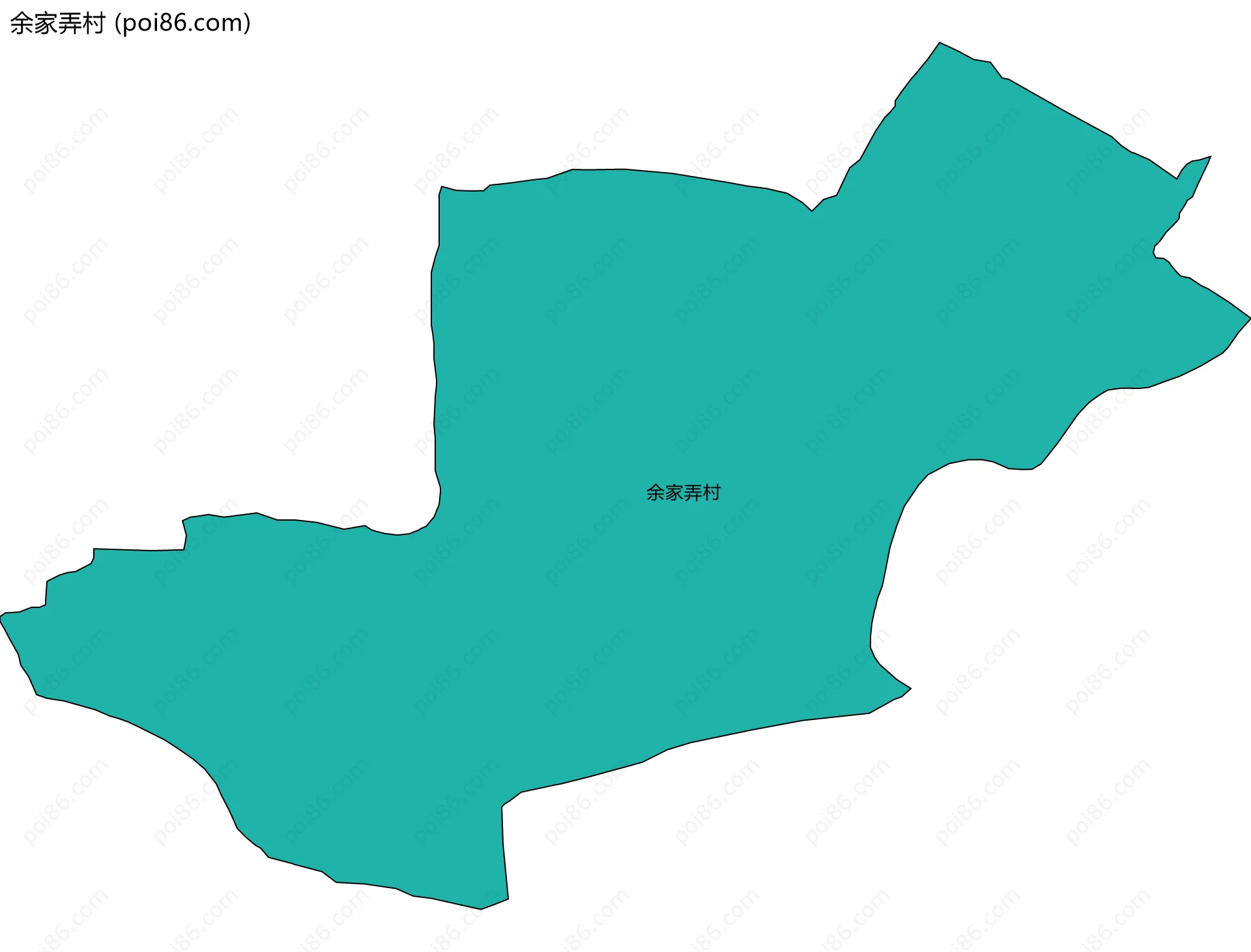 余家弄村边界地图