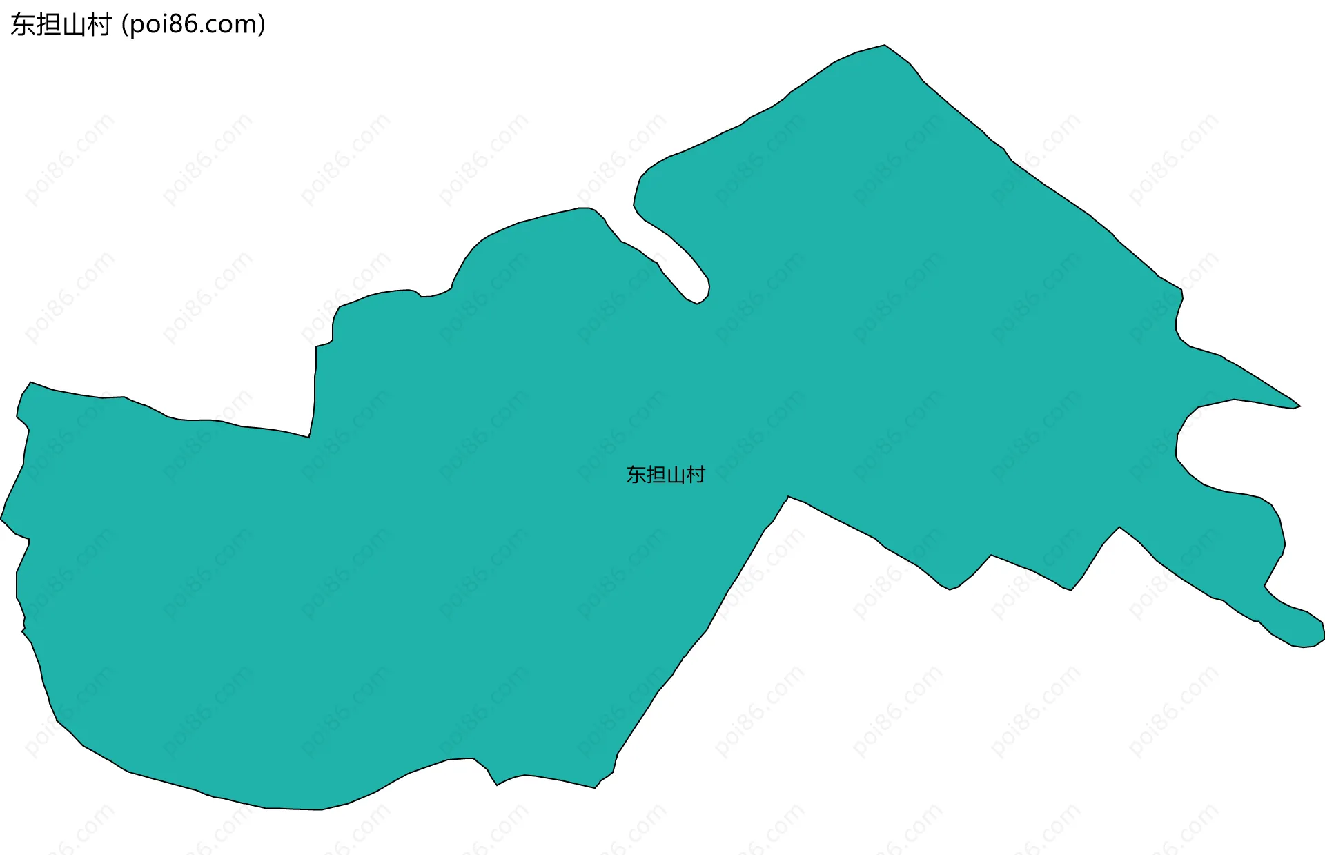 东担山村边界地图