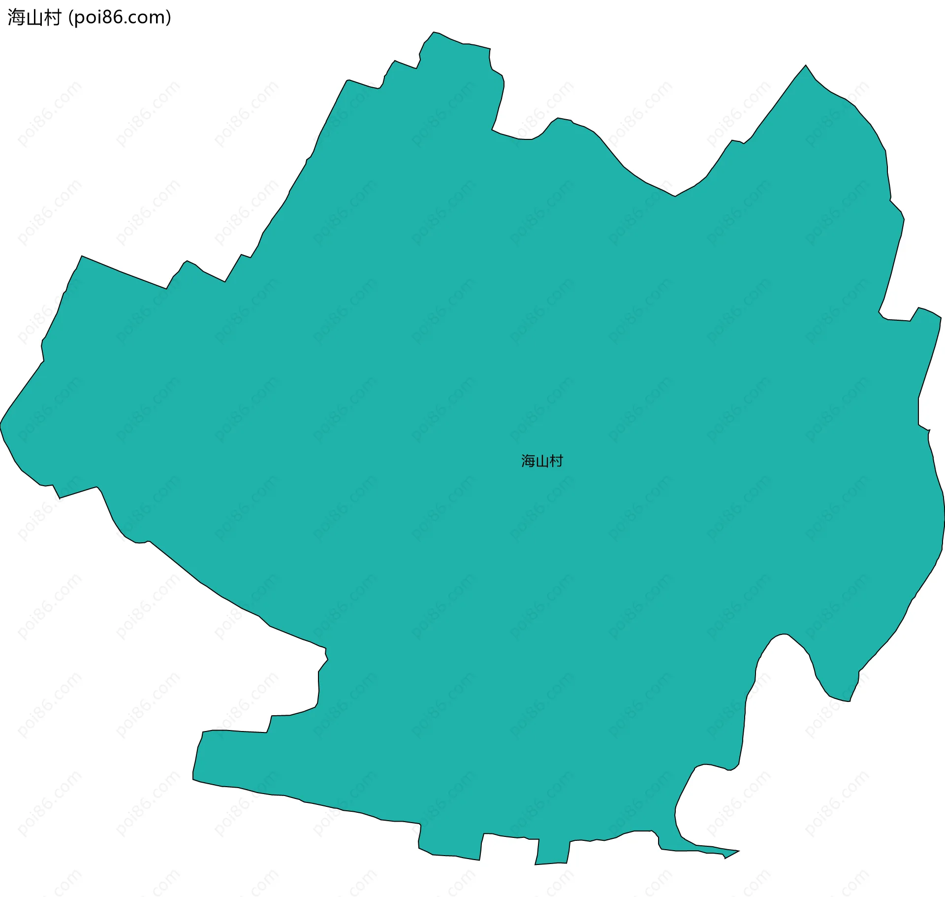 海山村边界地图
