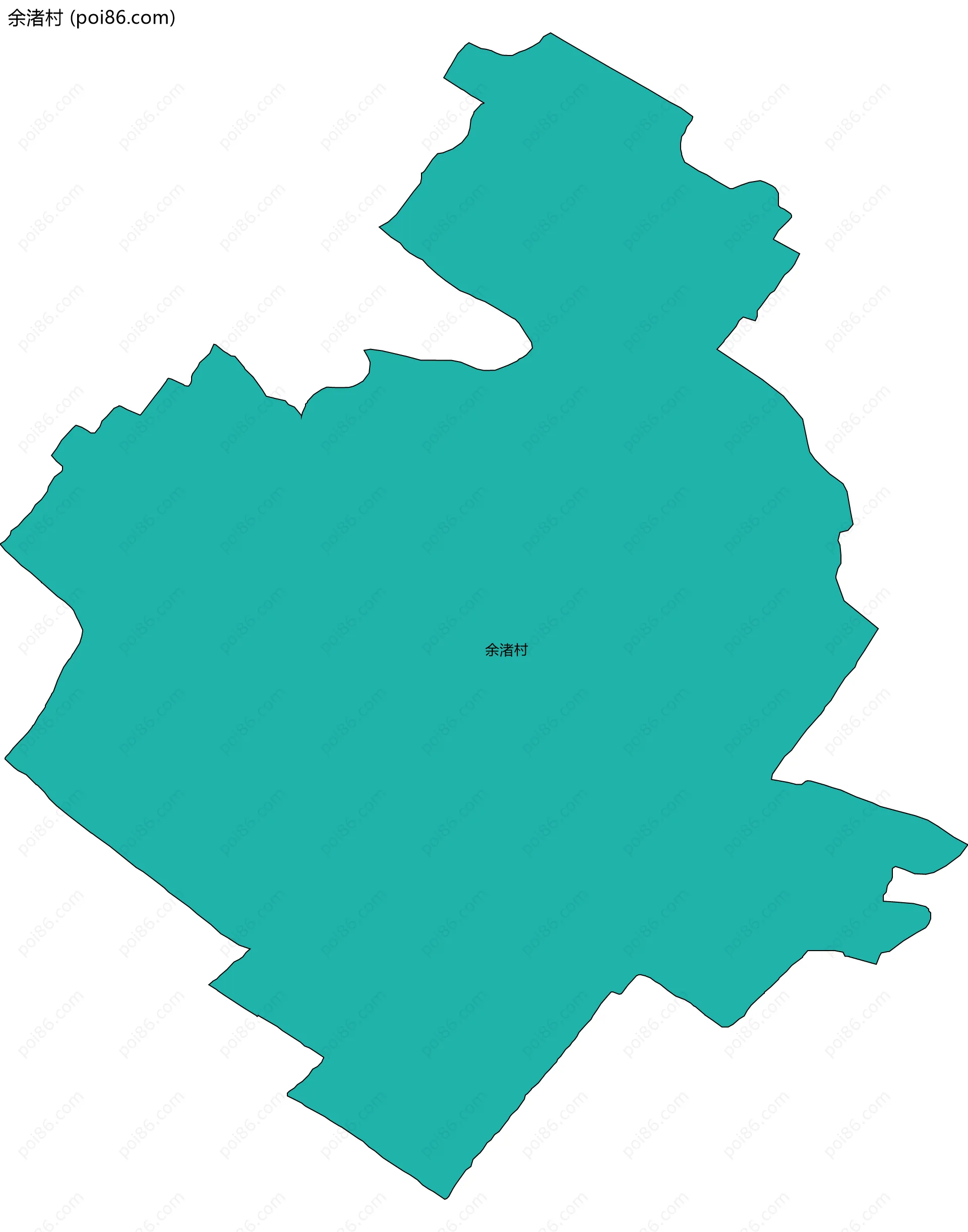 余渚村边界地图