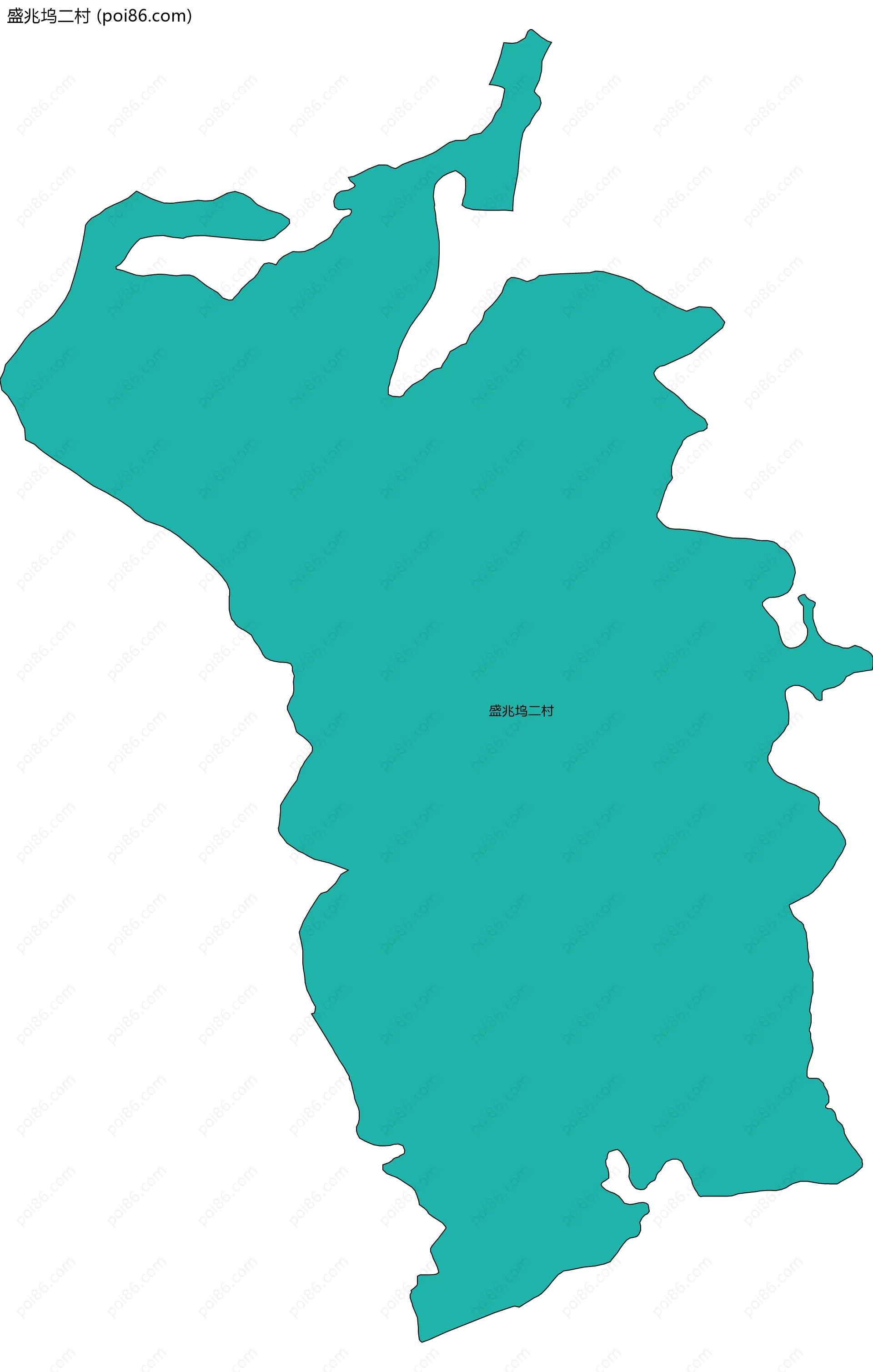 盛兆坞二村边界地图