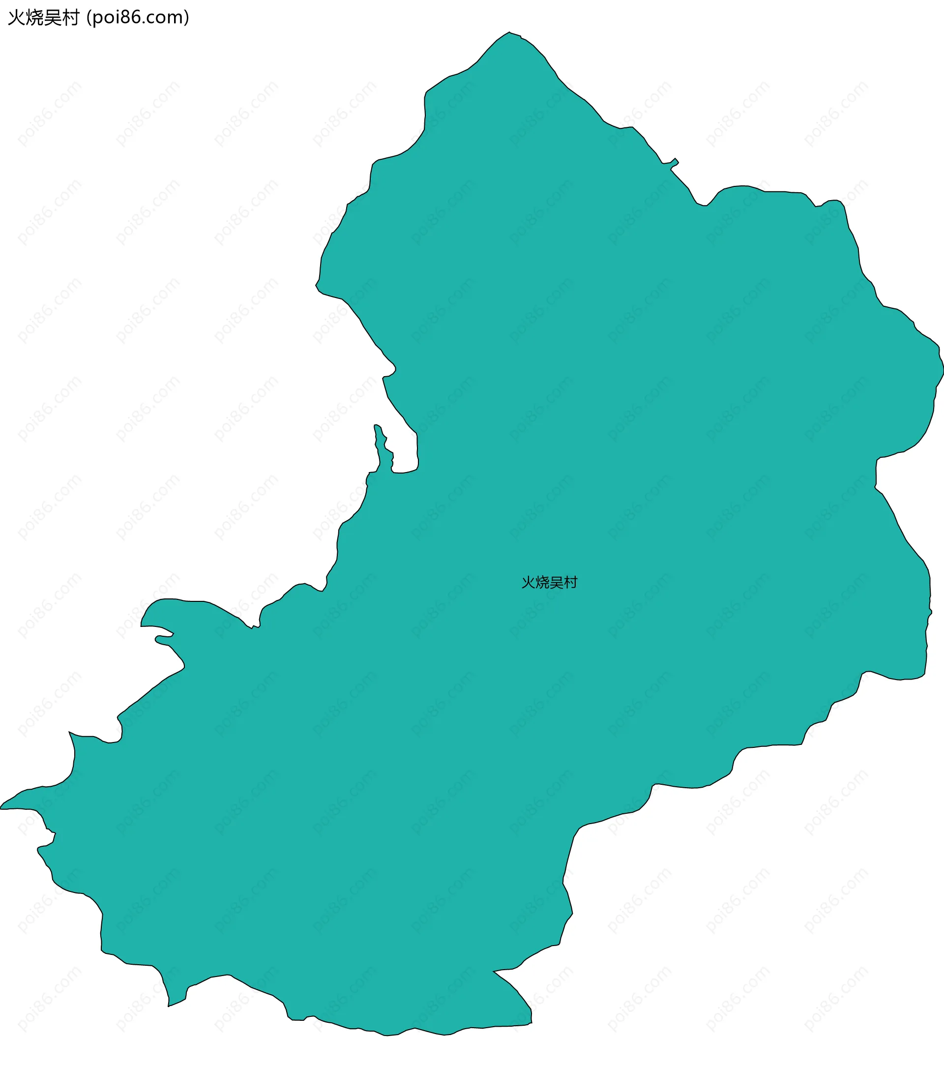 火烧吴村边界地图