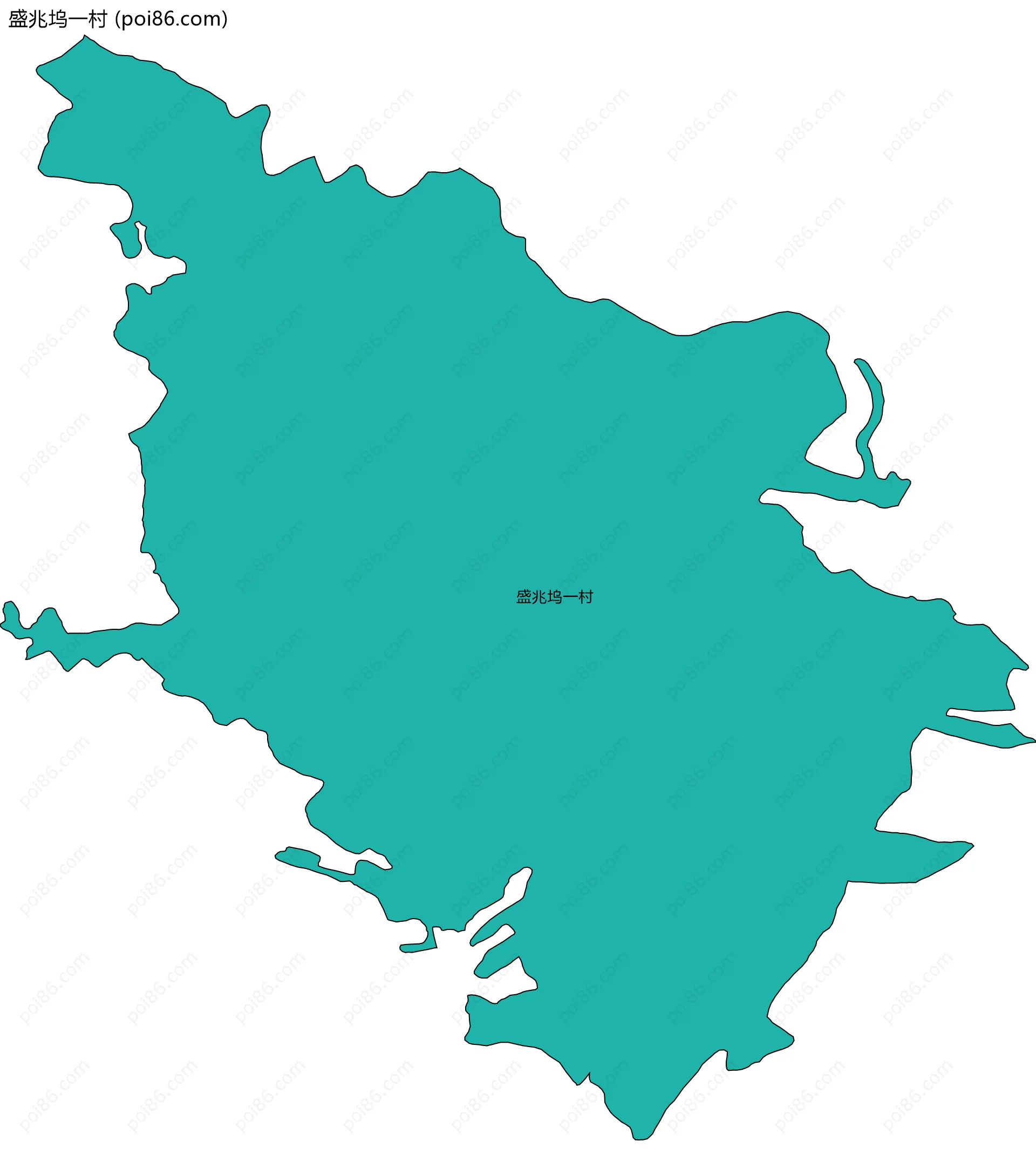 盛兆坞一村边界地图