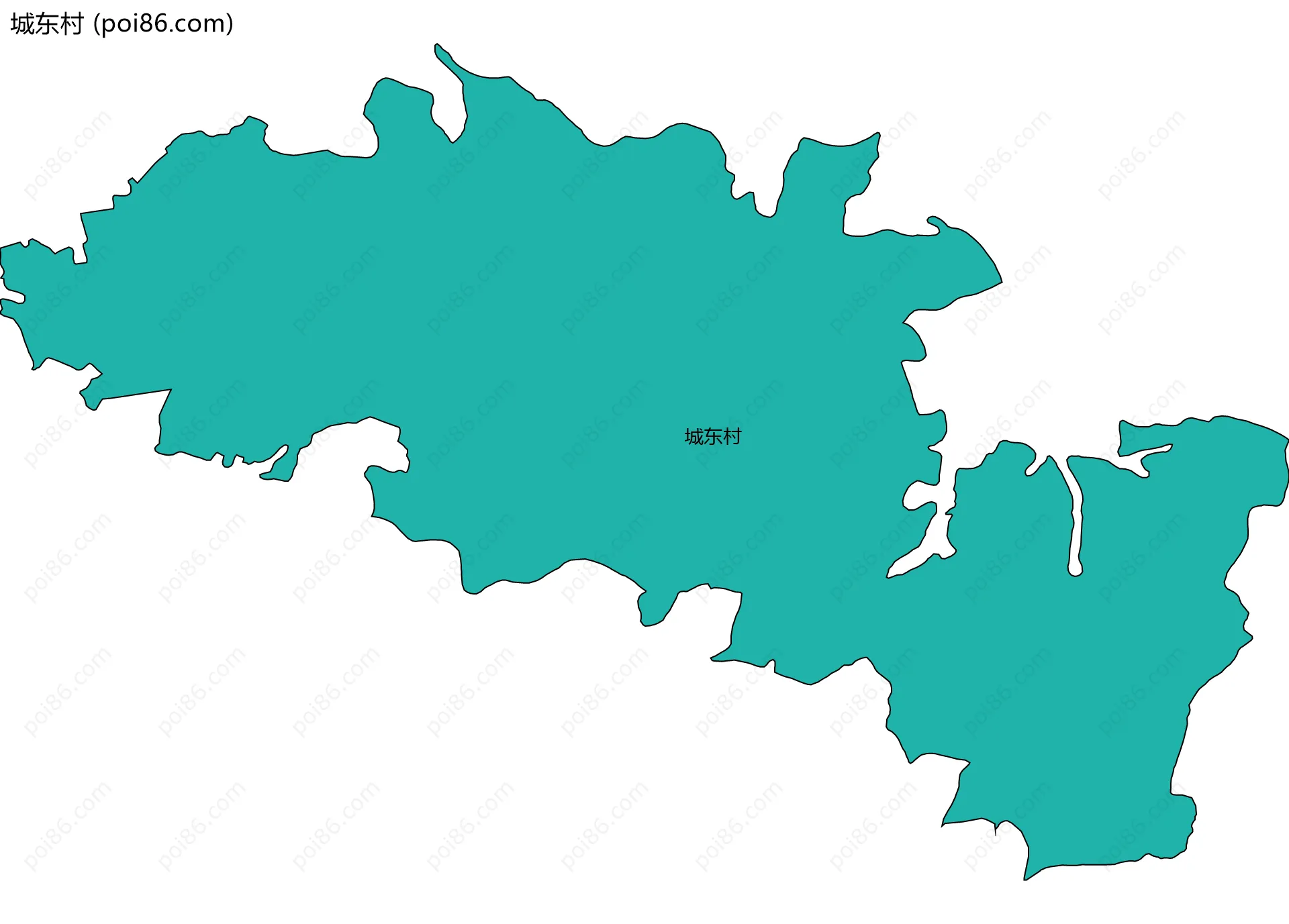 城东村边界地图