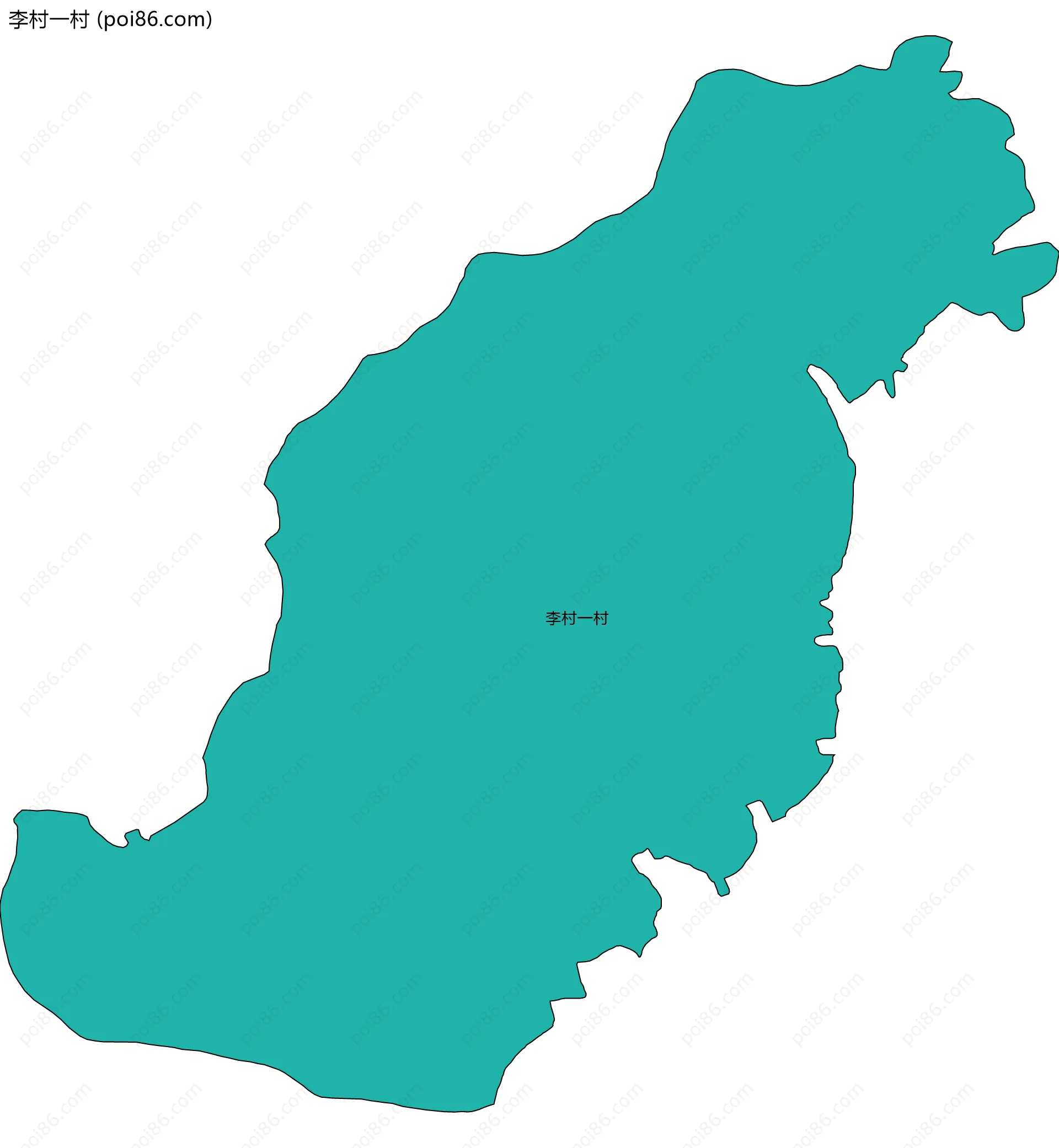 李村一村边界地图