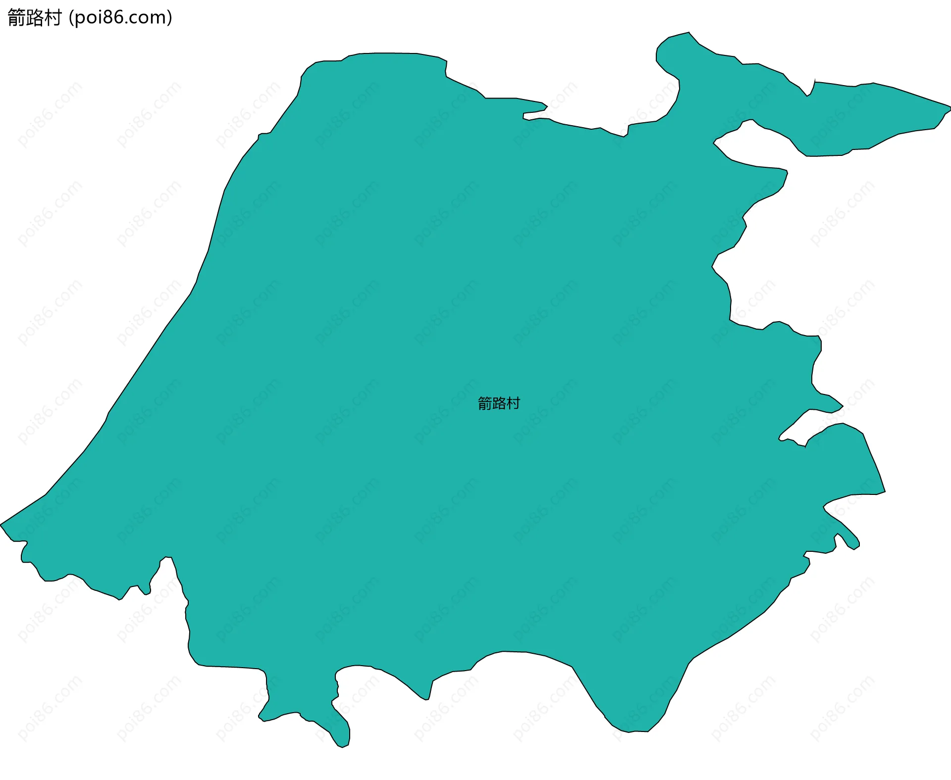 箭路村边界地图