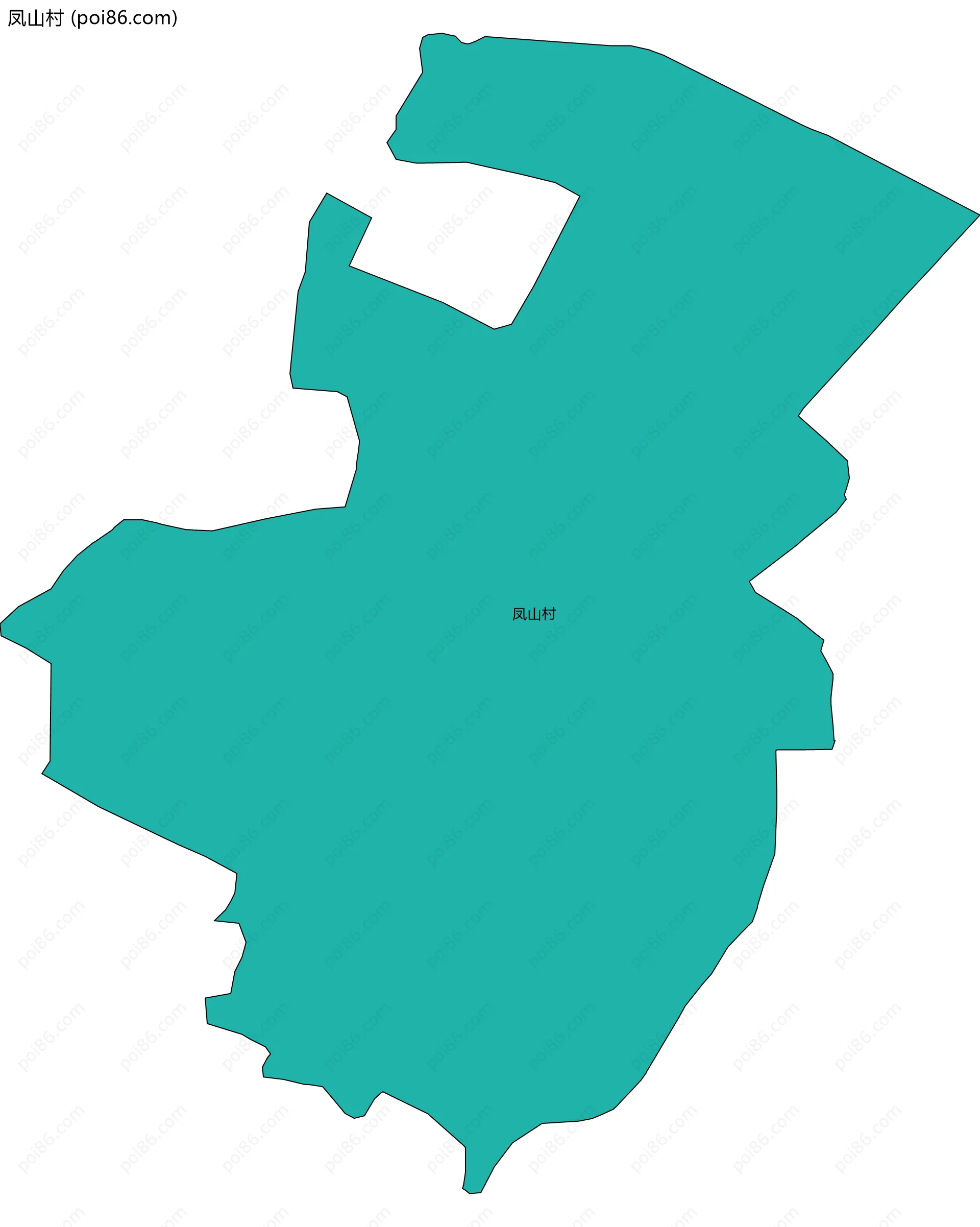 凤山村边界地图