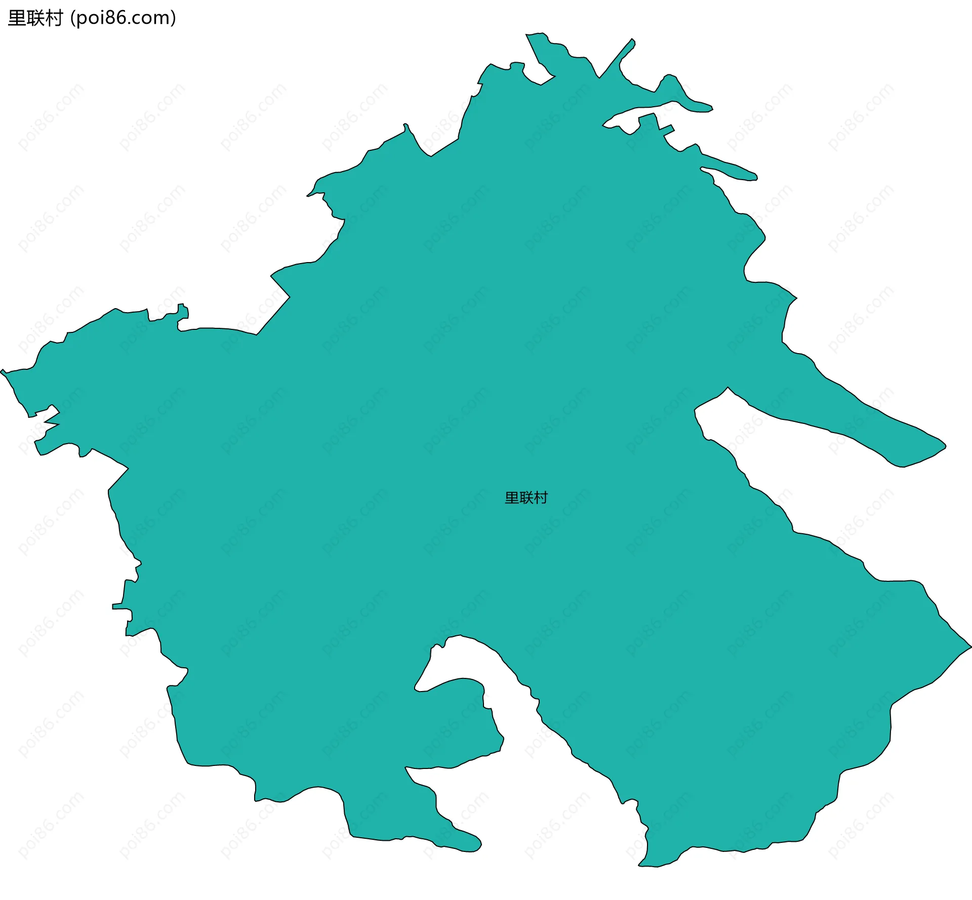 里联村边界地图