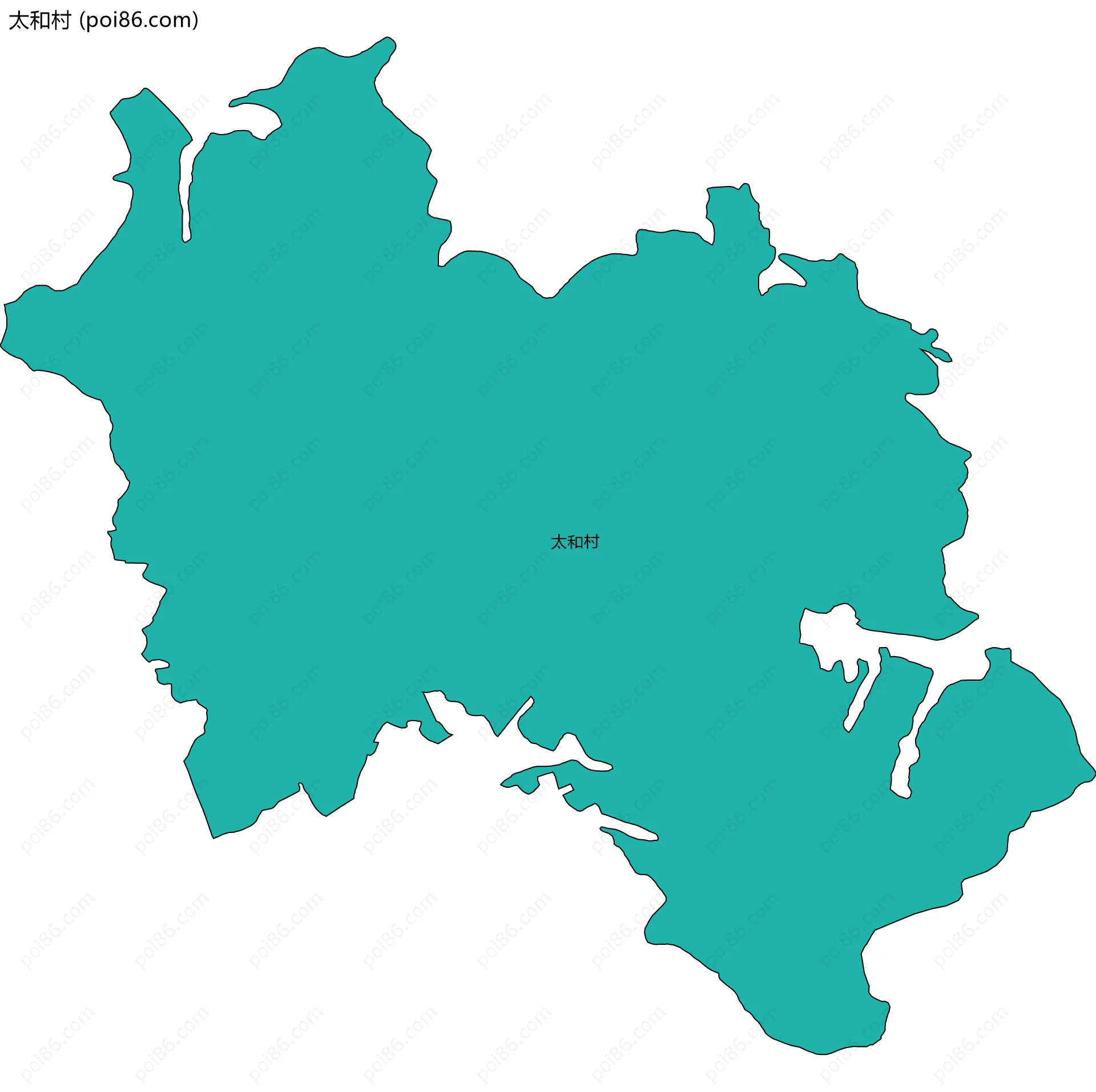 太和村边界地图