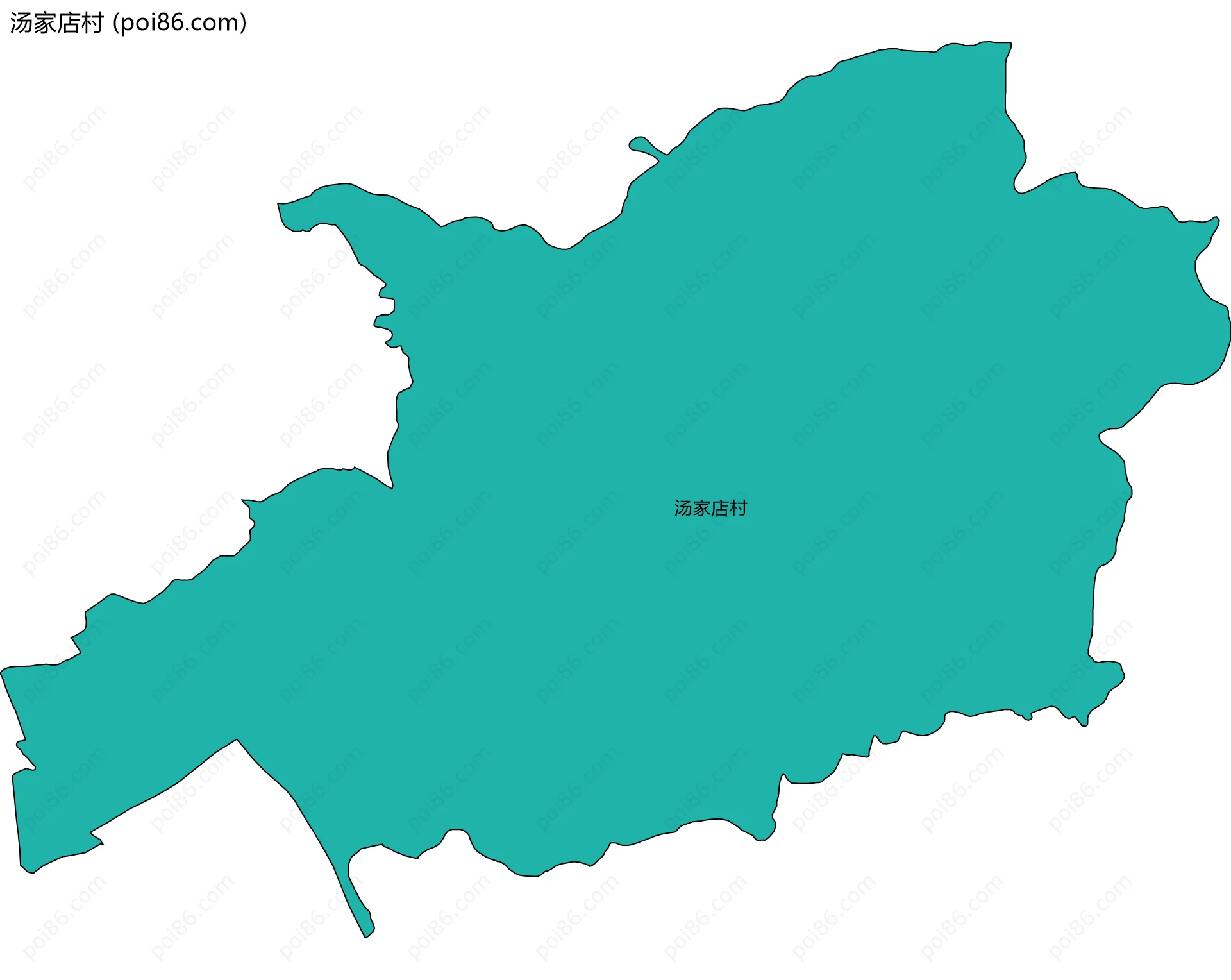 汤家店村边界地图