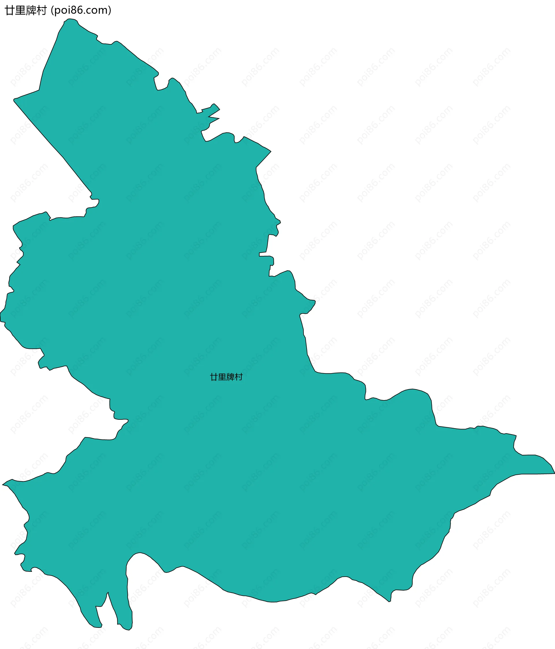 廿里牌村边界地图