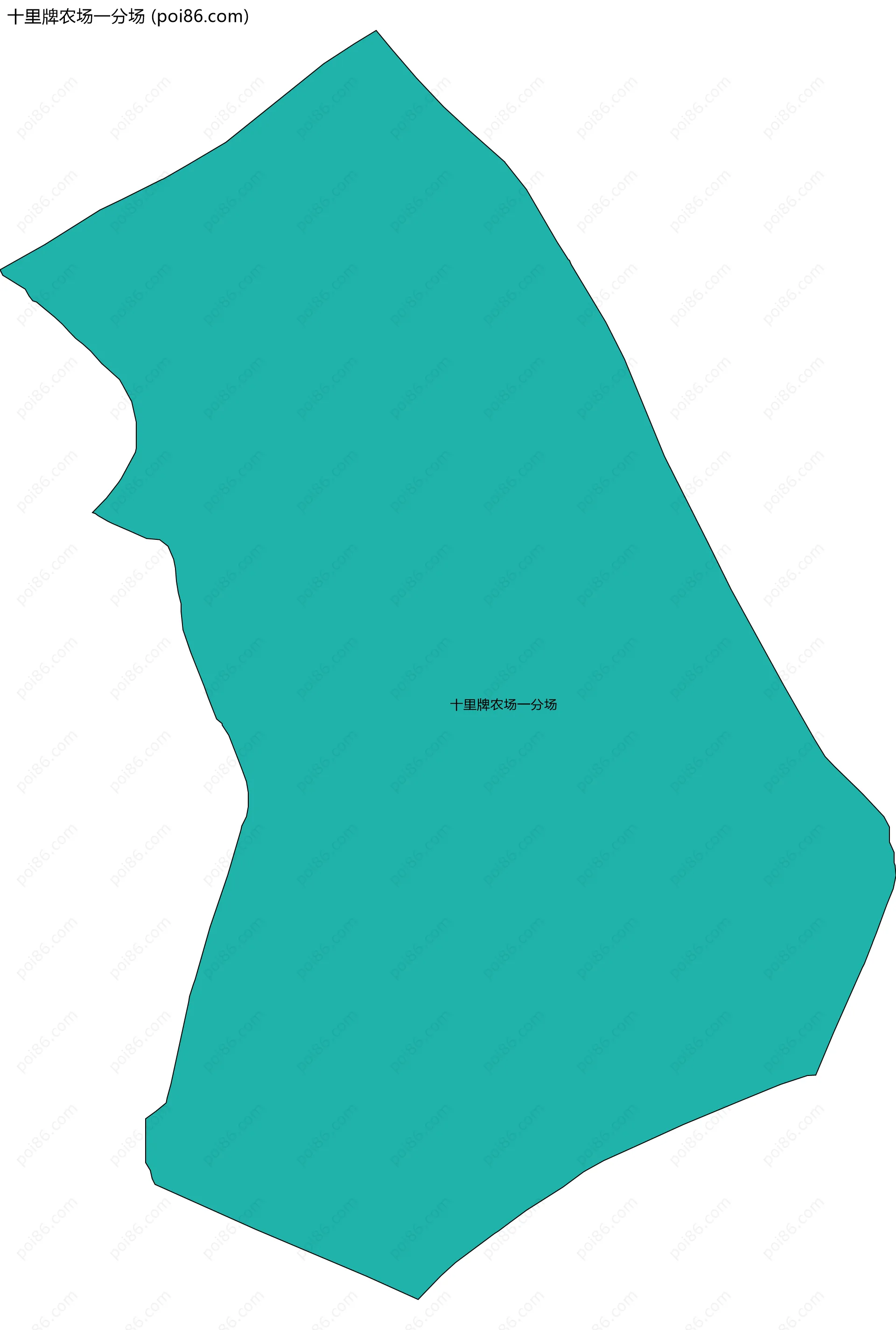 十里牌农场一分场边界地图