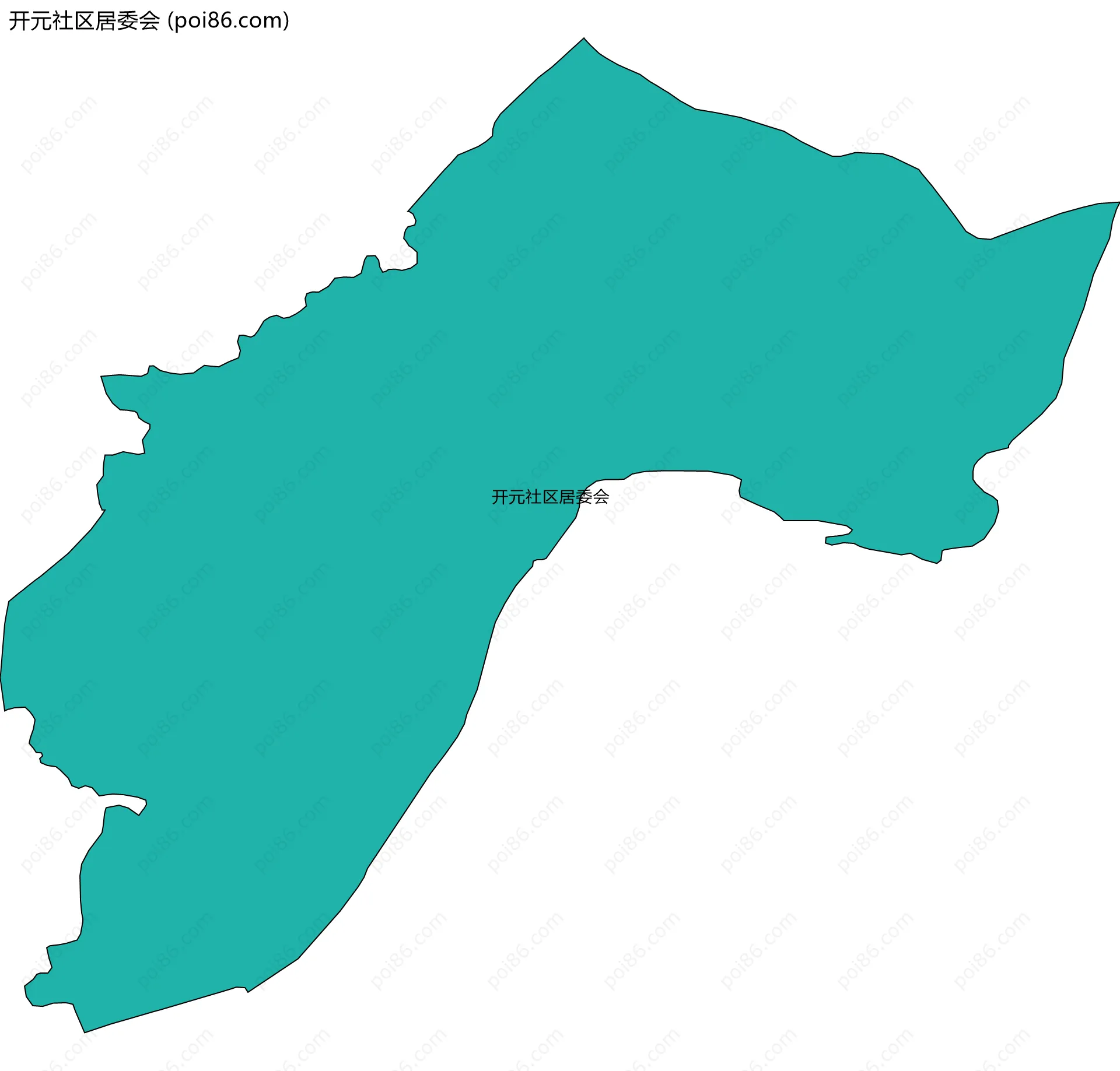 开元社区居委会边界地图