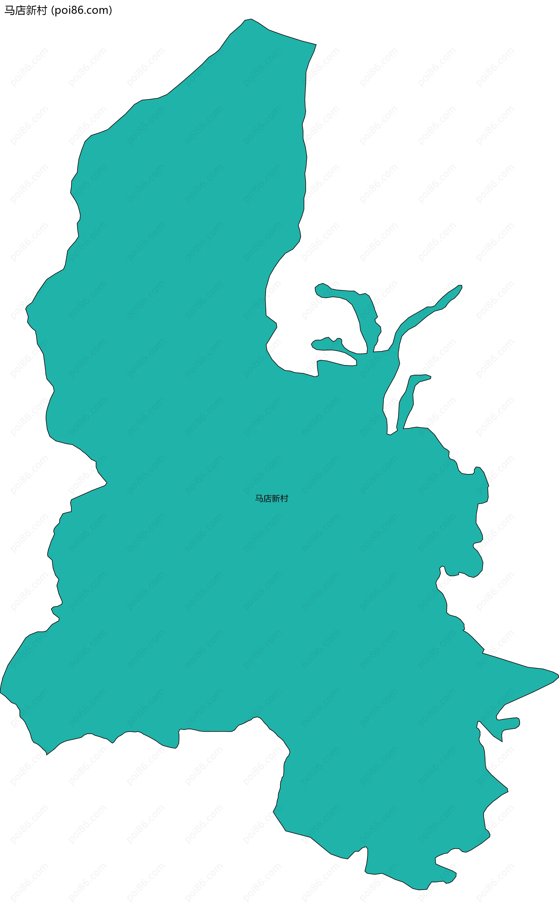 马店新村边界地图
