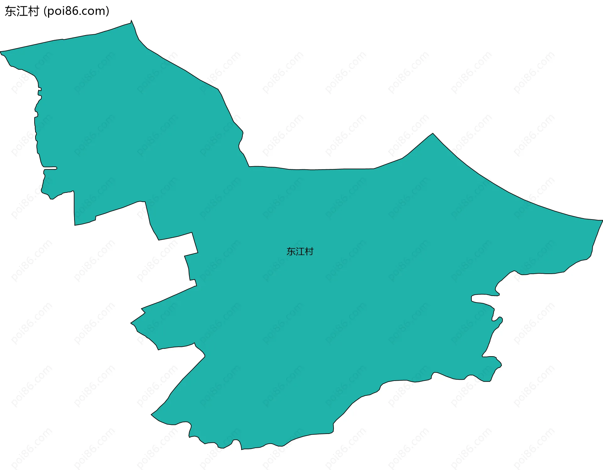 东江村边界地图